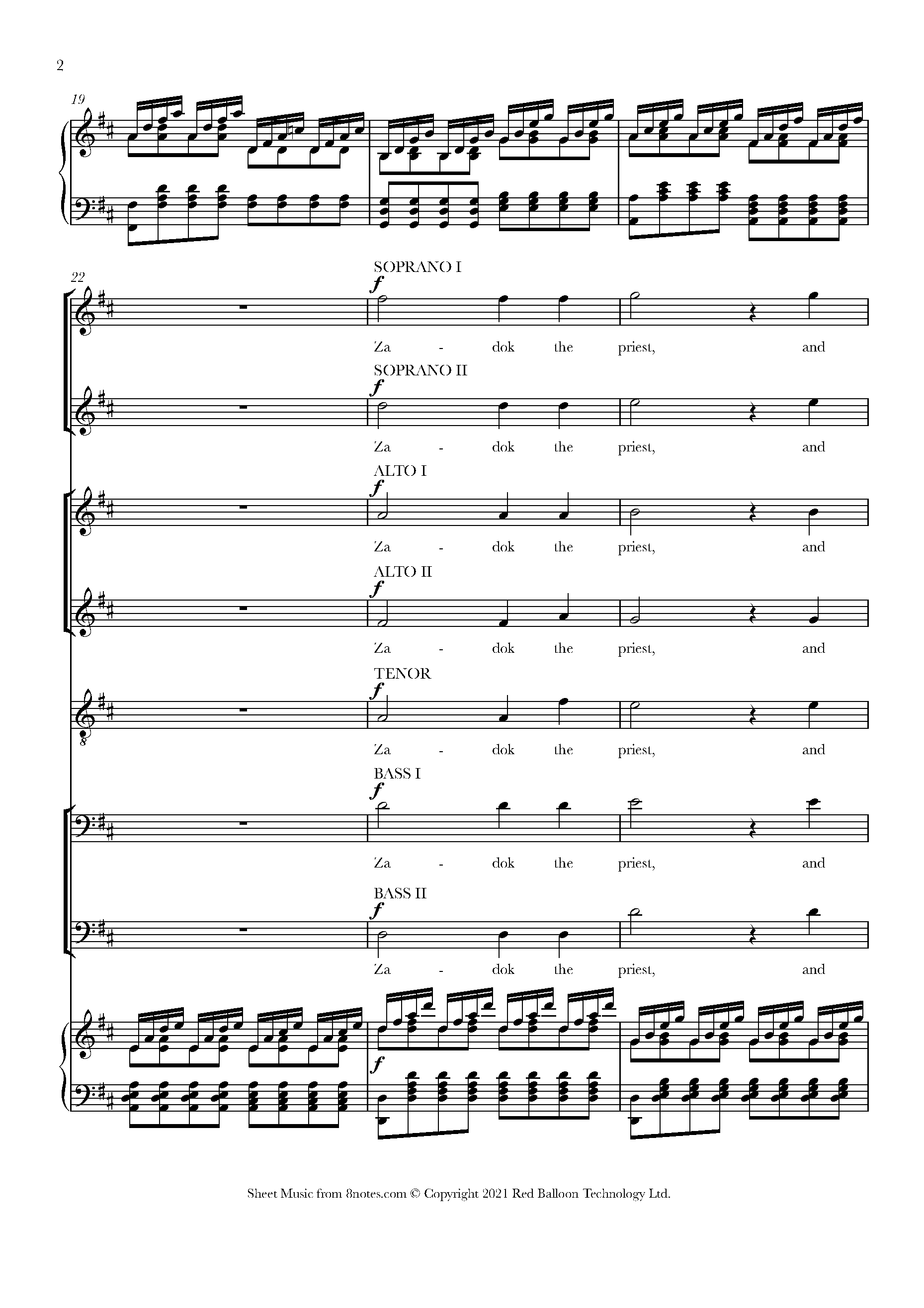 Handel, Frideric Zadok the Priest (from Coronation Anthems