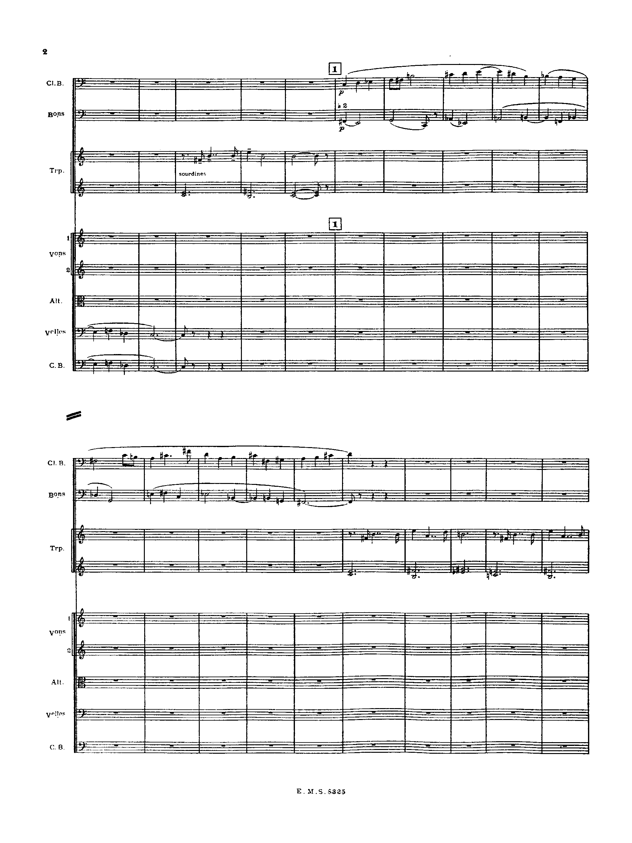 Cris du monde, H.77 by Arthur Honegger Sheet Music arranged by 8notes.com for Choir and Orchestra - 1 of 169 pages