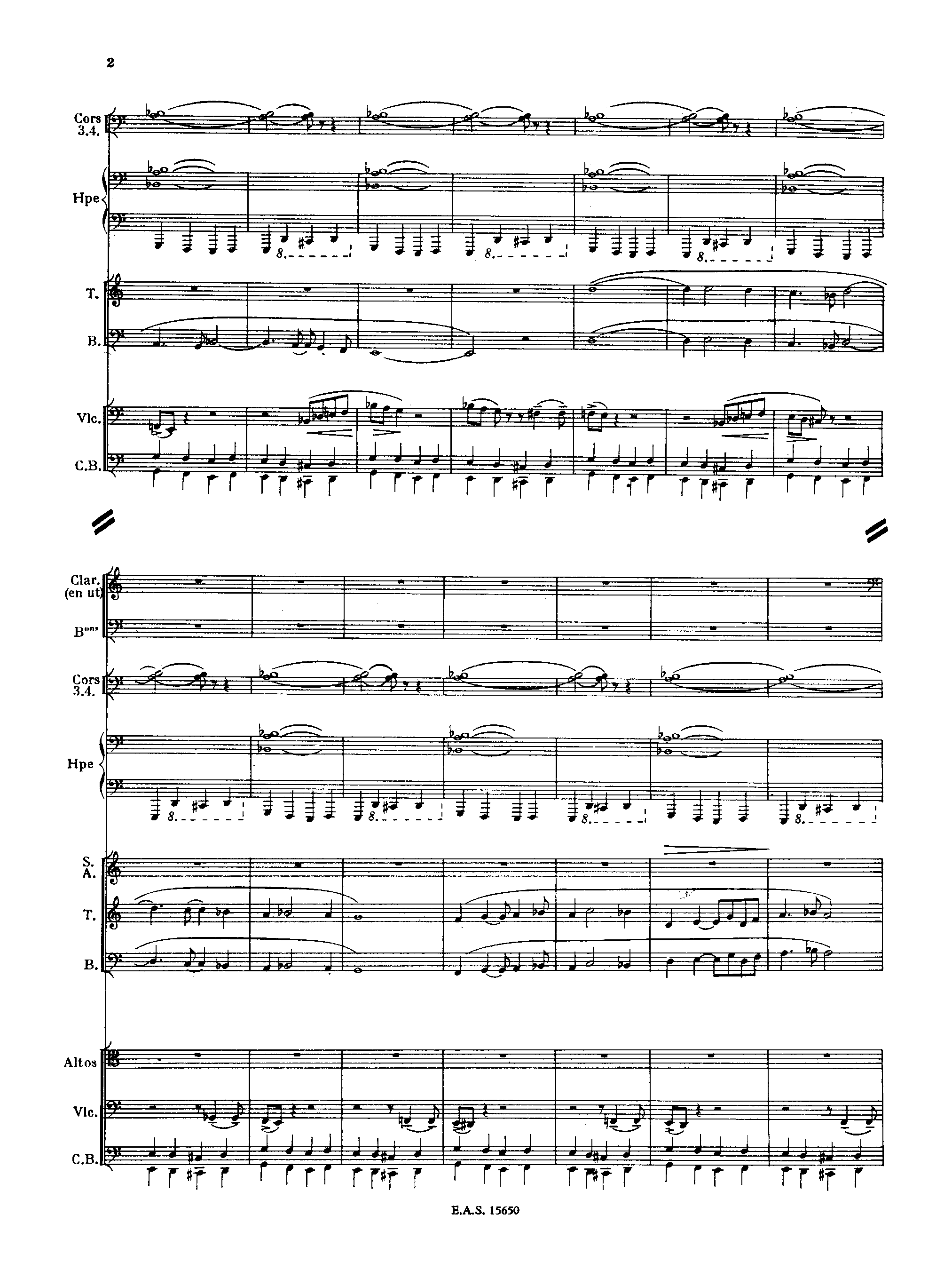Une cantate de Noel, H.212 by Arthur Honegger Sheet Music arranged by 8notes.com for Choir and Orchestra - 1 of 76 pages