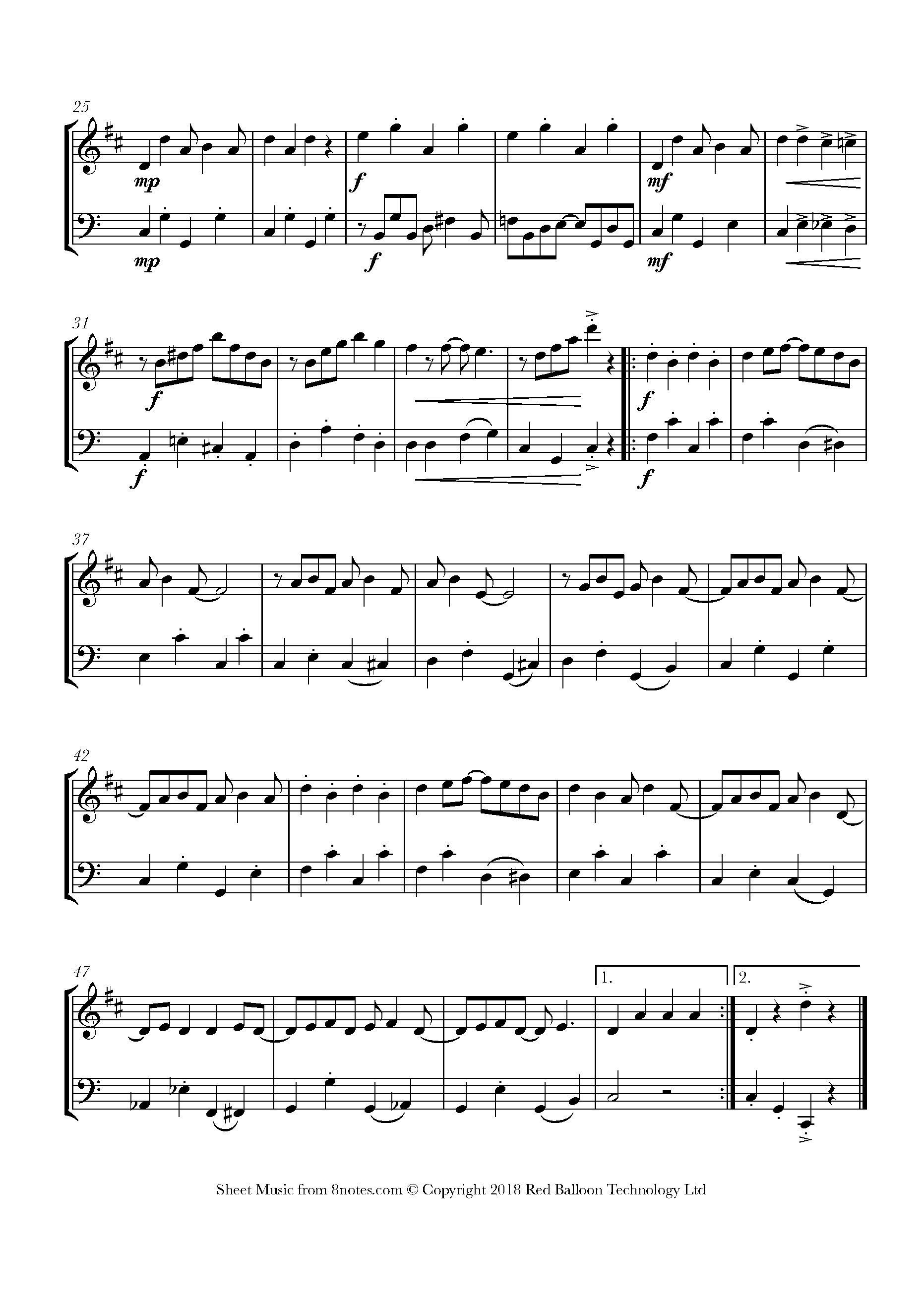 Scott Joplin Maple Leaf Rag Sheet music for Duet