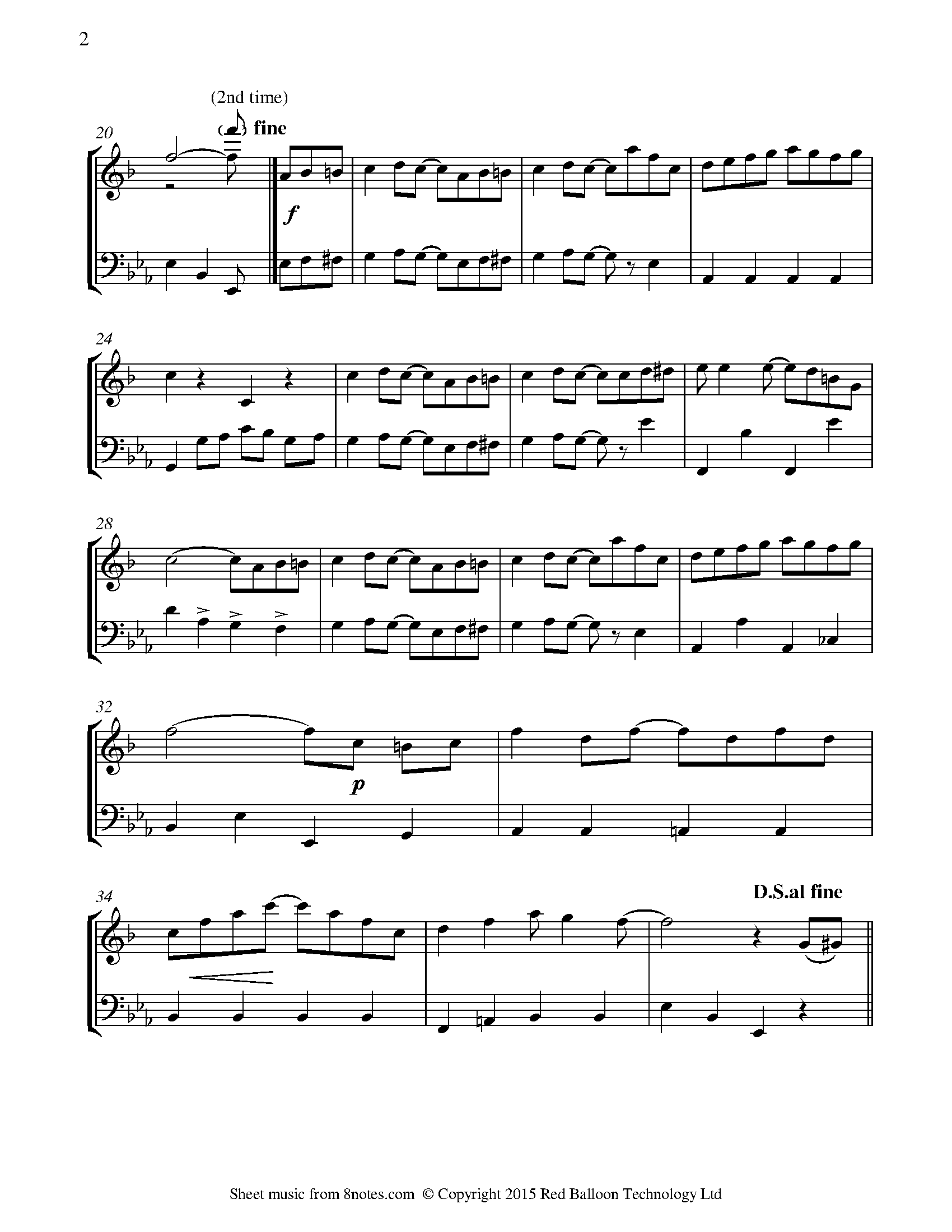 Scott Joplin The Entertainer Sheet music for Duet
