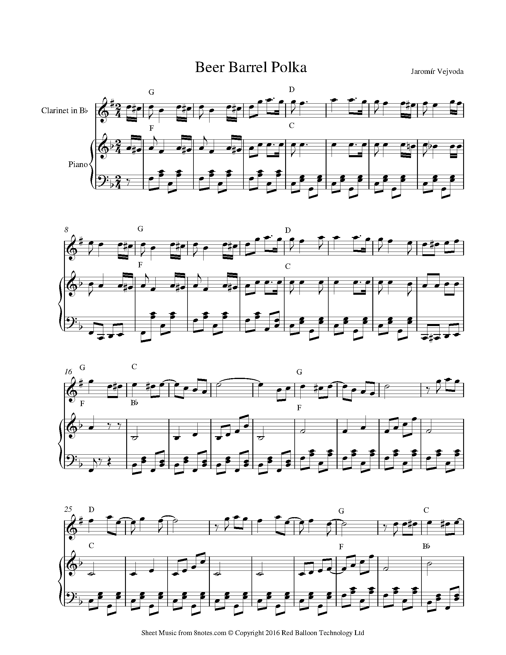 Beer barrel polka accordion sheet music new arrivals