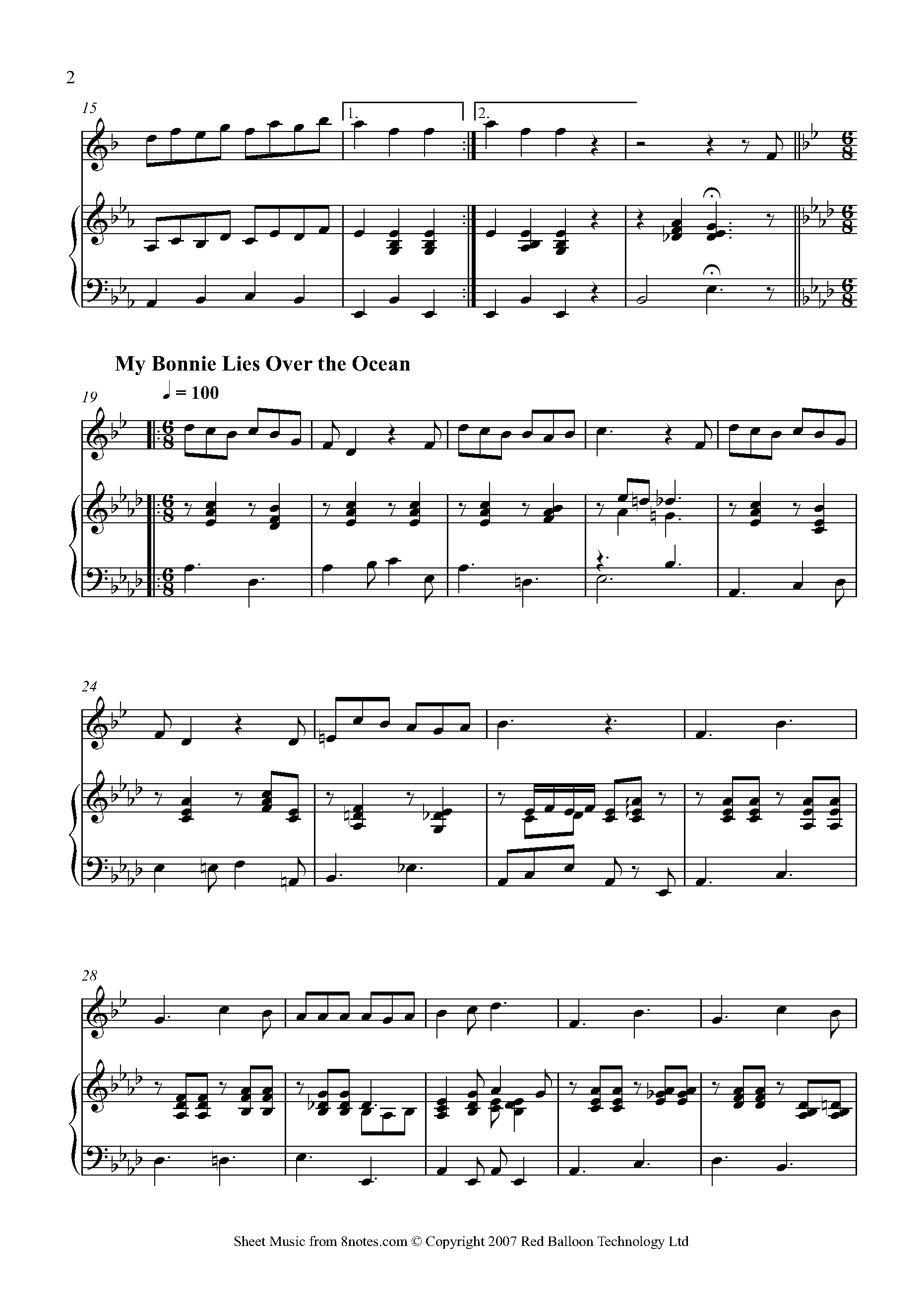 Folk Song Medley Sheet music for