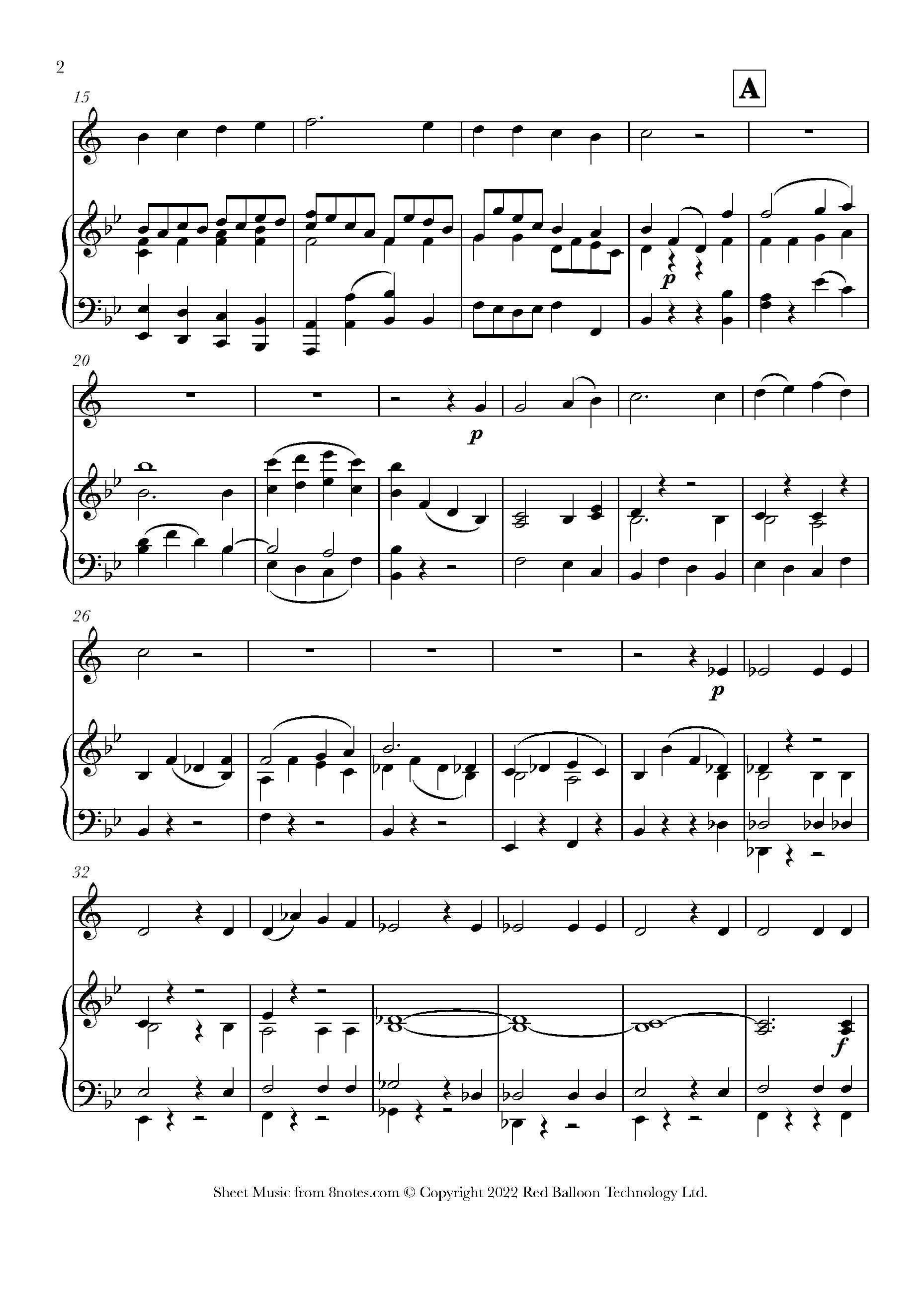 Haydn The Heavens are Telling from The Creation (Die Schöpfung) Sheet