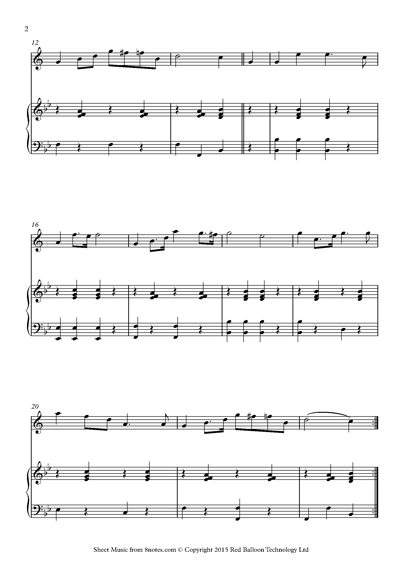 W. D. Hendrickson The Spanish Cavalier Sheet music for