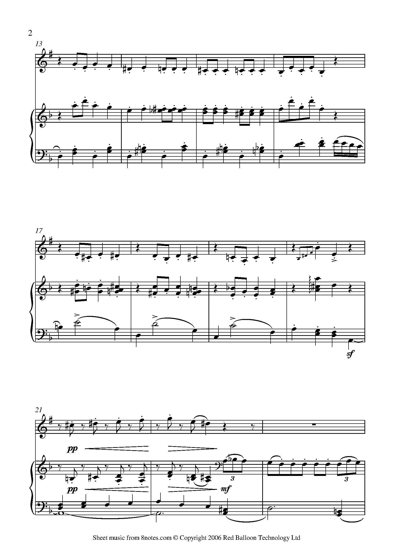 Tchaikovsky - Dance of the Sugar Plum Fairy from the Nutcracker Sheet