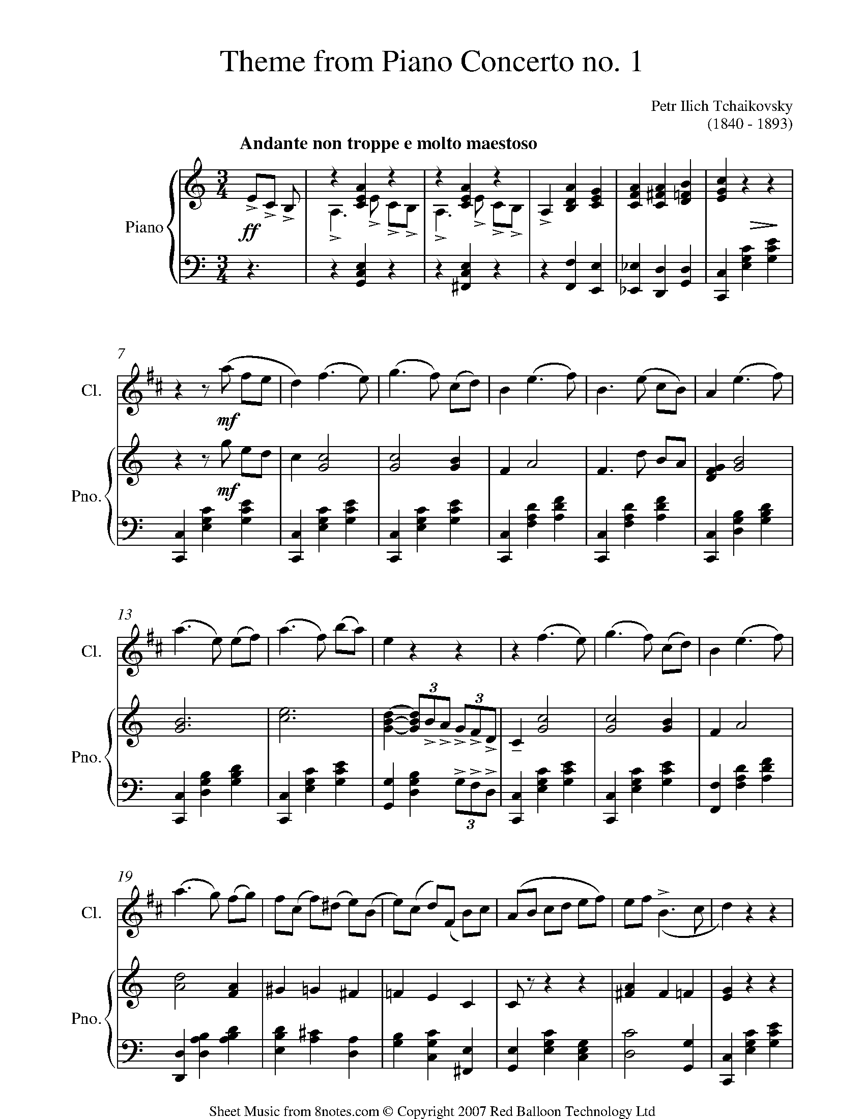 Tchaikovsky clarinet hotsell