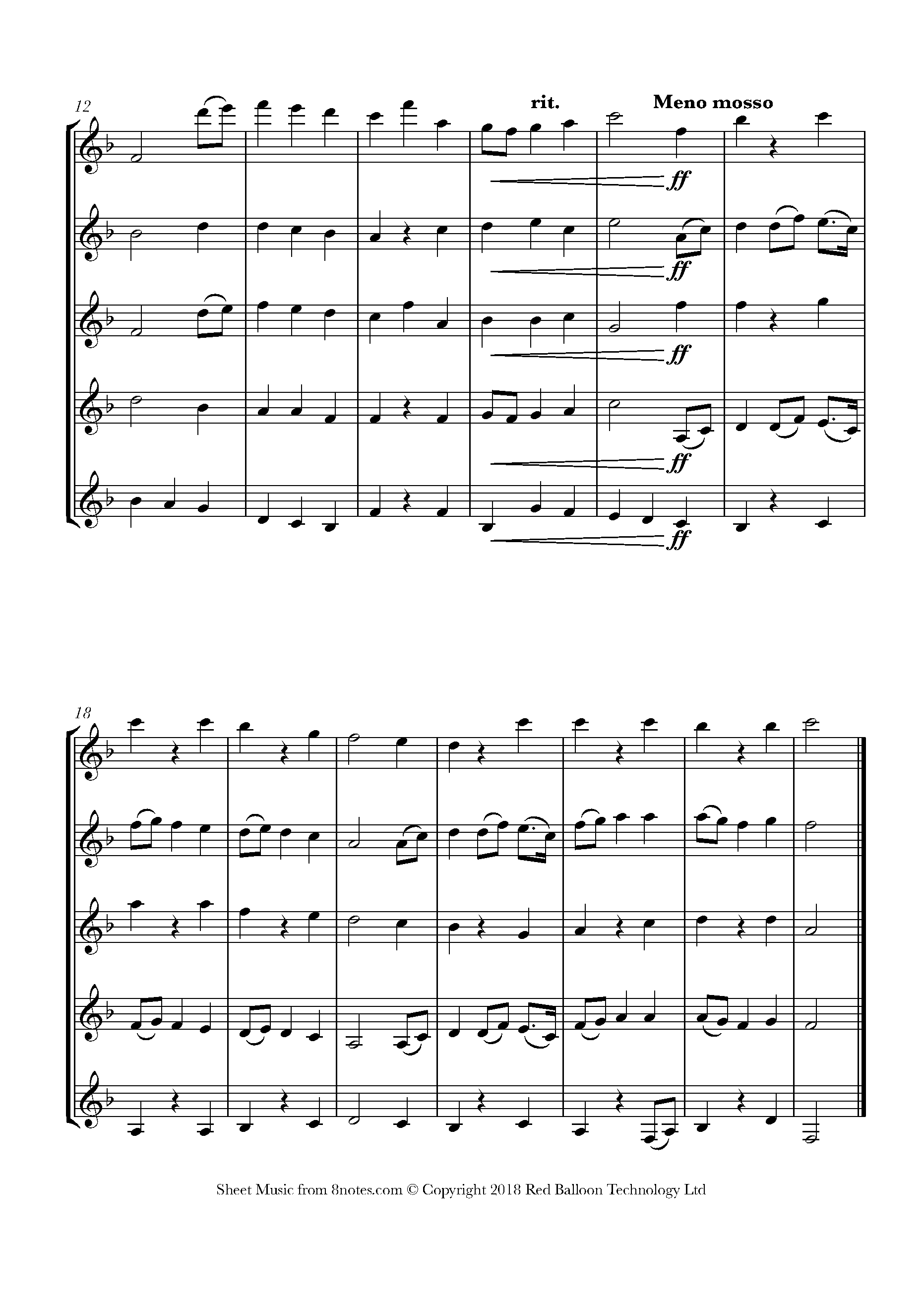 Holst Jupiter from the (theme) Sheet music for Choir