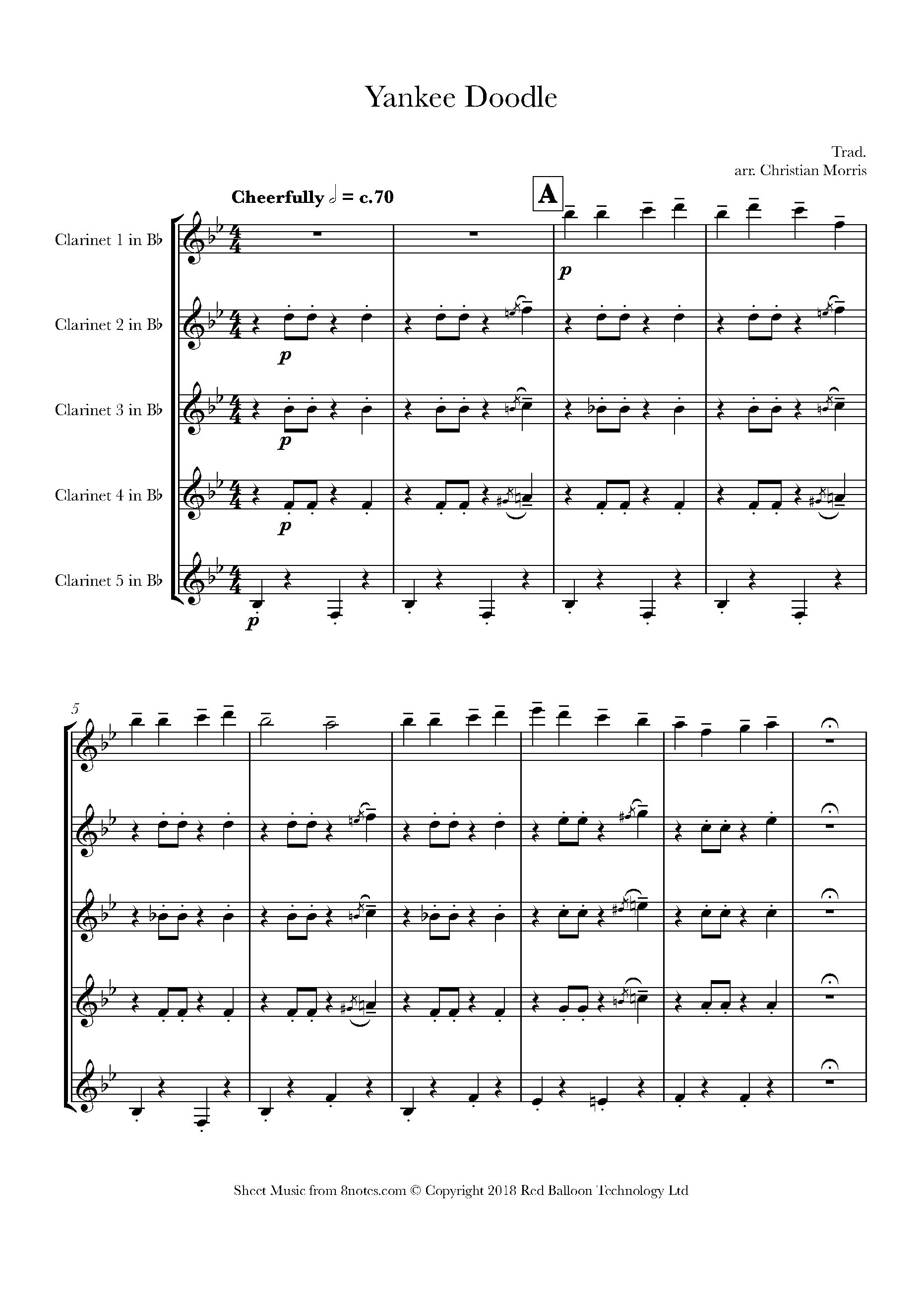 Yankee Doodle Sheet music for Choir