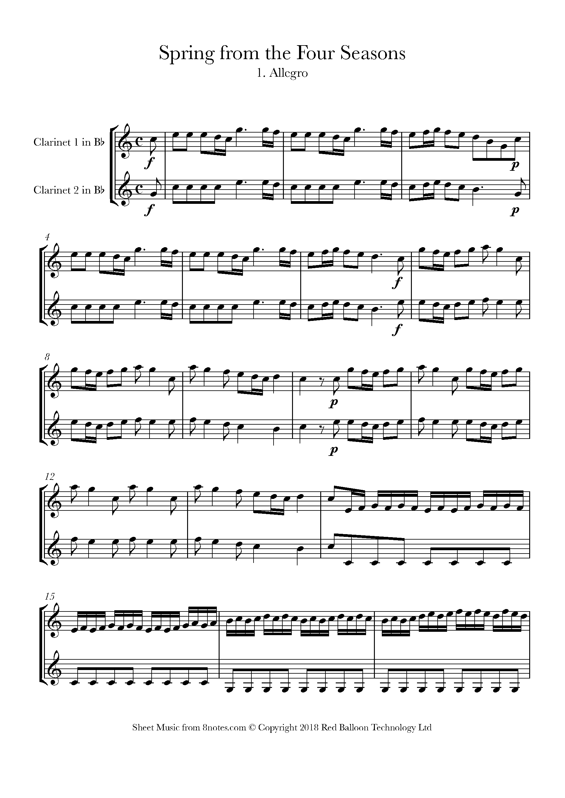 Vivaldi Clarinet