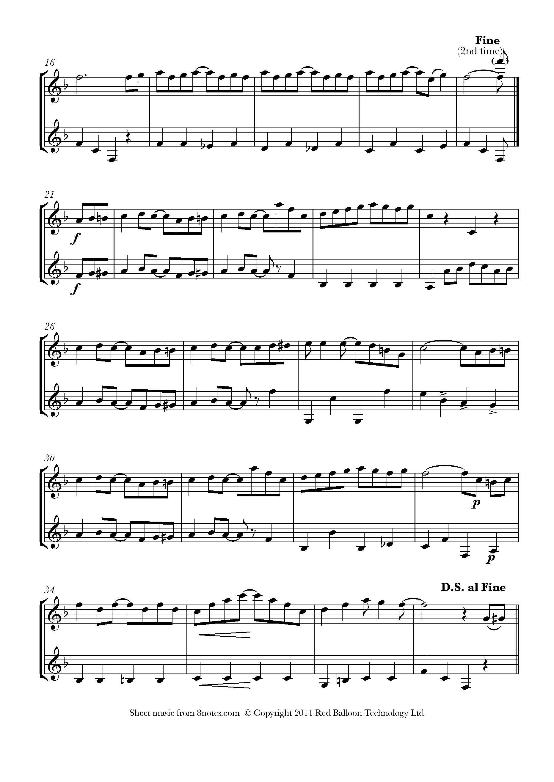 Scott Joplin The Entertainer Sheet music for Duet