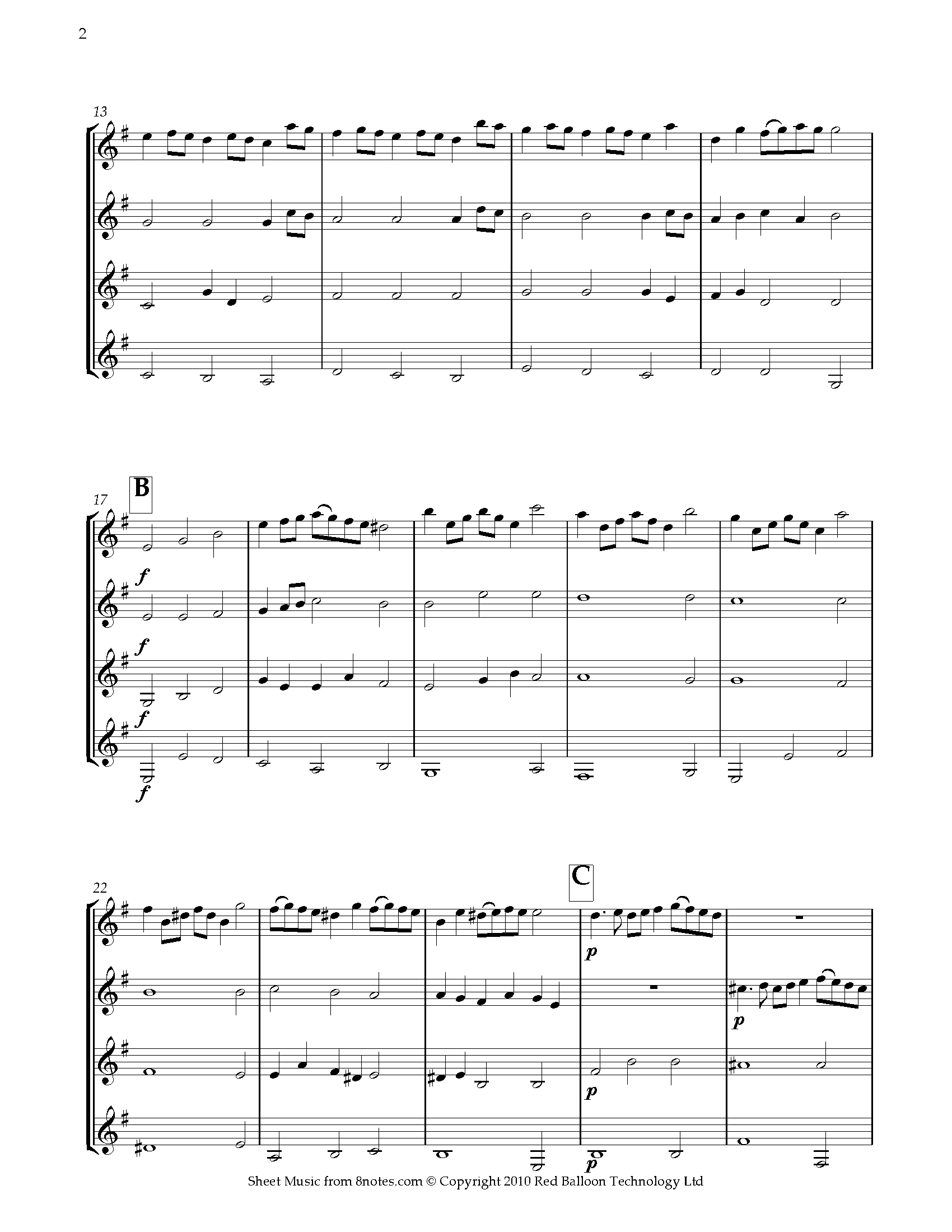 Purcell Rondeau from Abdelazer Sheet music for Quartet