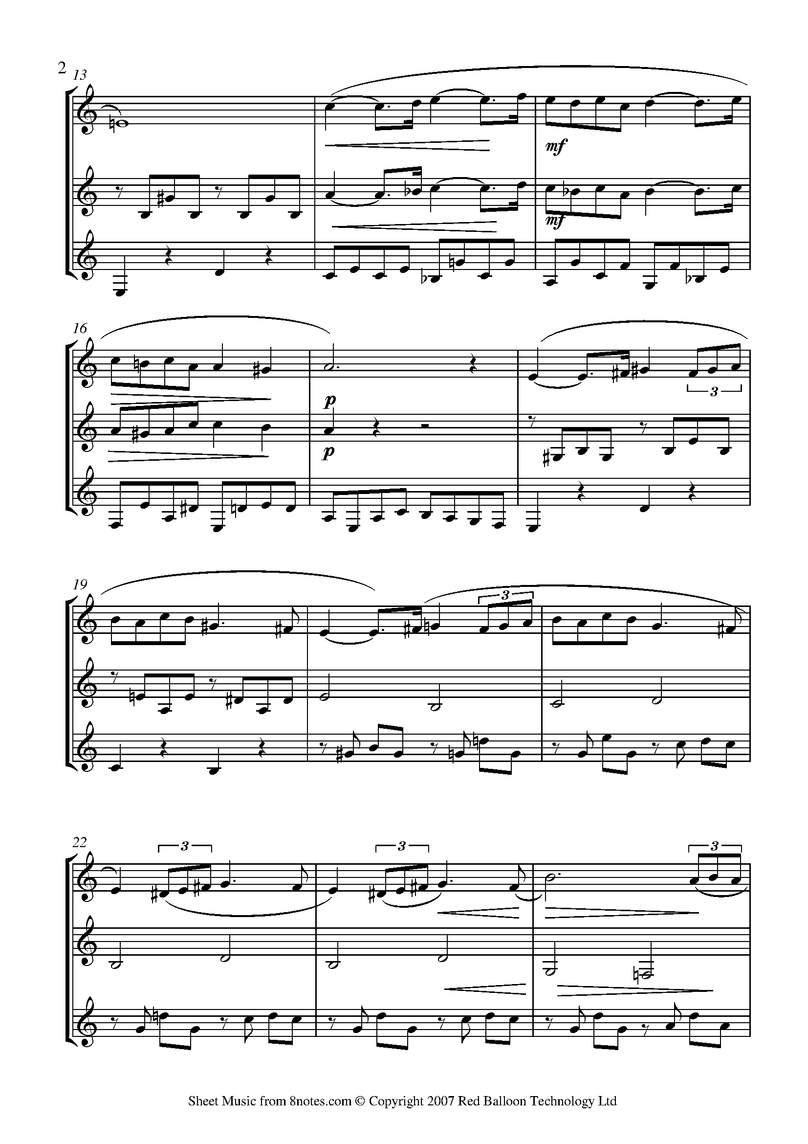 ﻿Fauré Pavane Sheet music for Trio