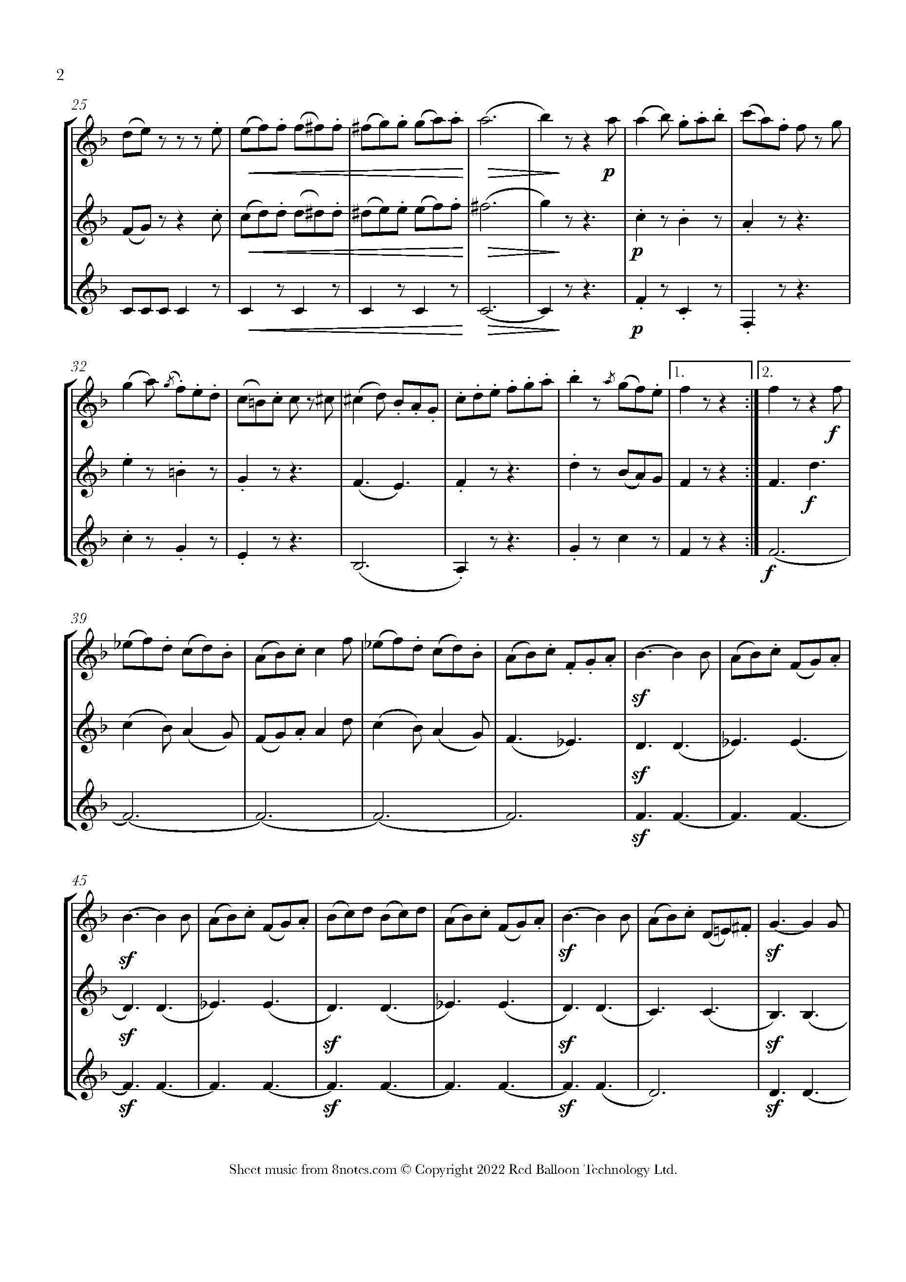 Haydn String Quartet Op. 33. No 2 The Joke 4th mvt Sheet music for