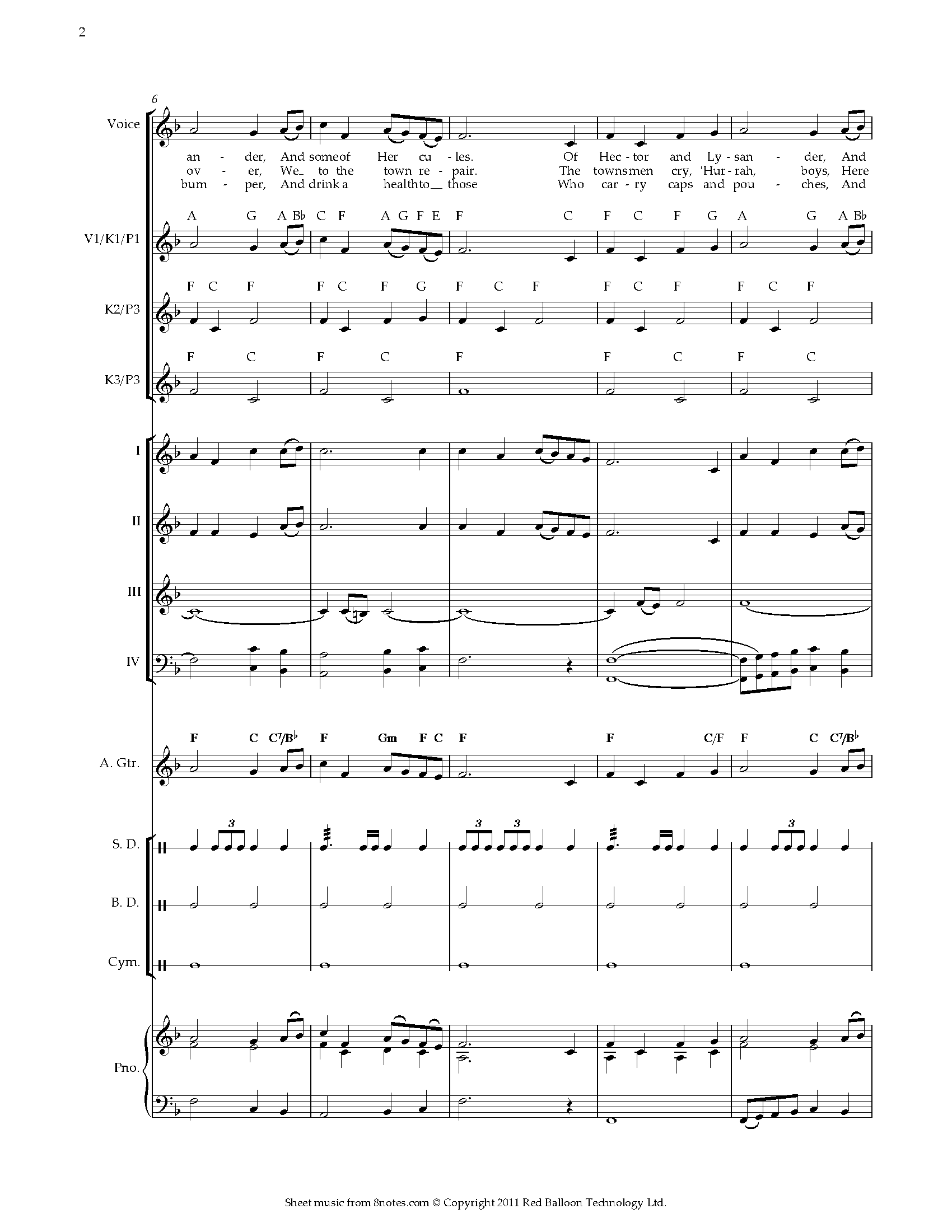 The British Grenadiers Sheet music for Classroom