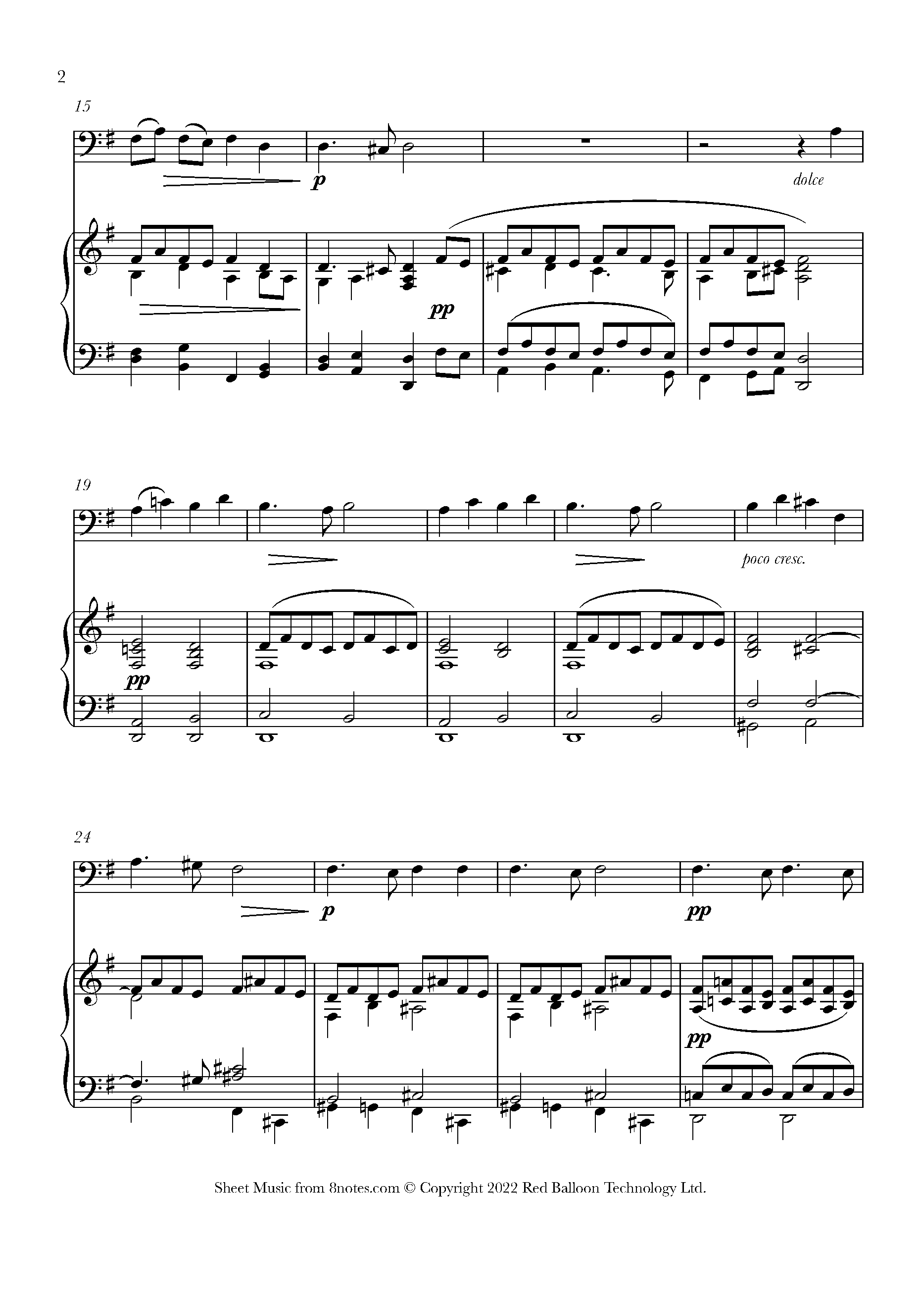 Fauré Pie Jesu Sheet music for Double Bass