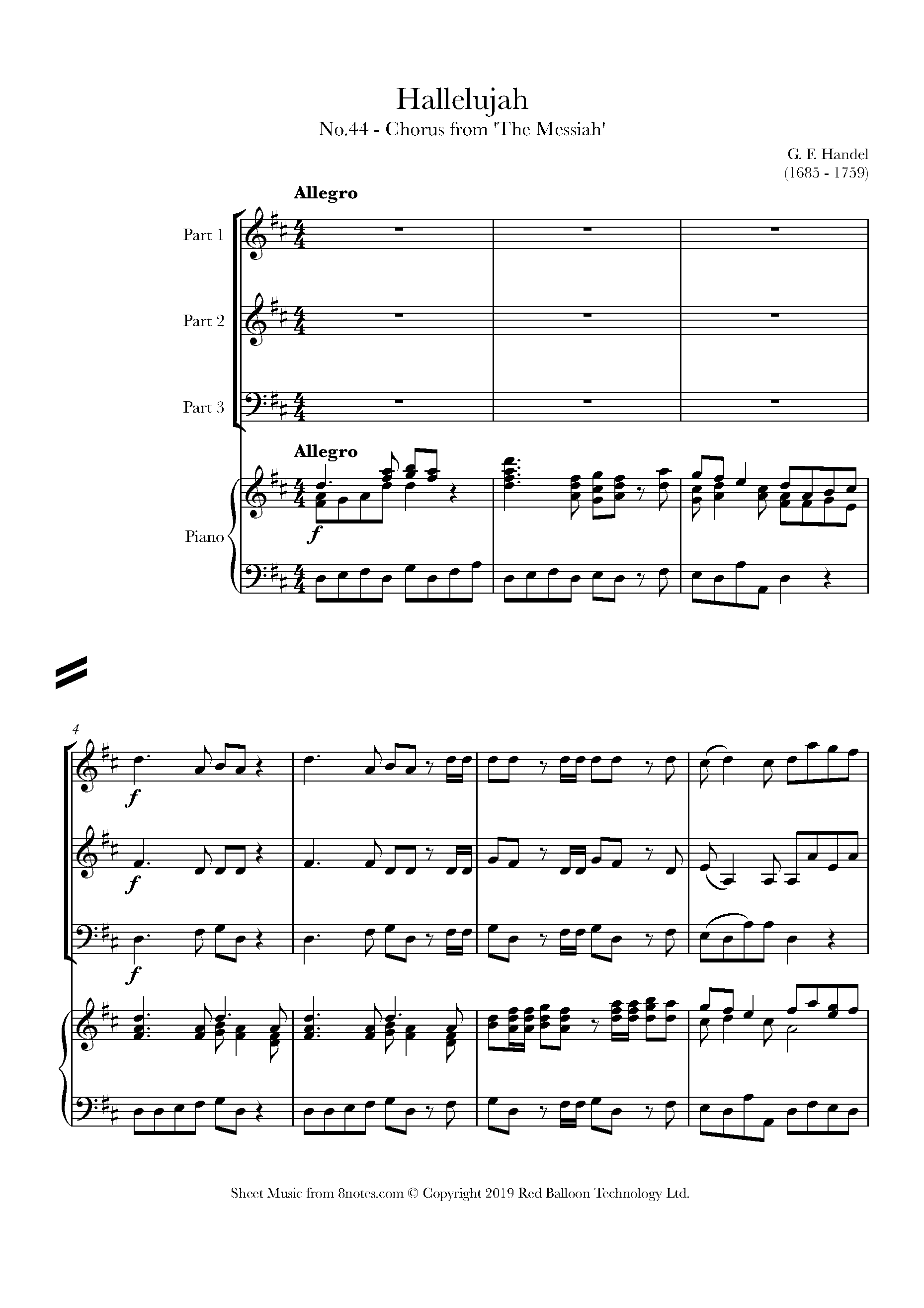 Handel, George Frideric - Hallelujah from Messiah for
