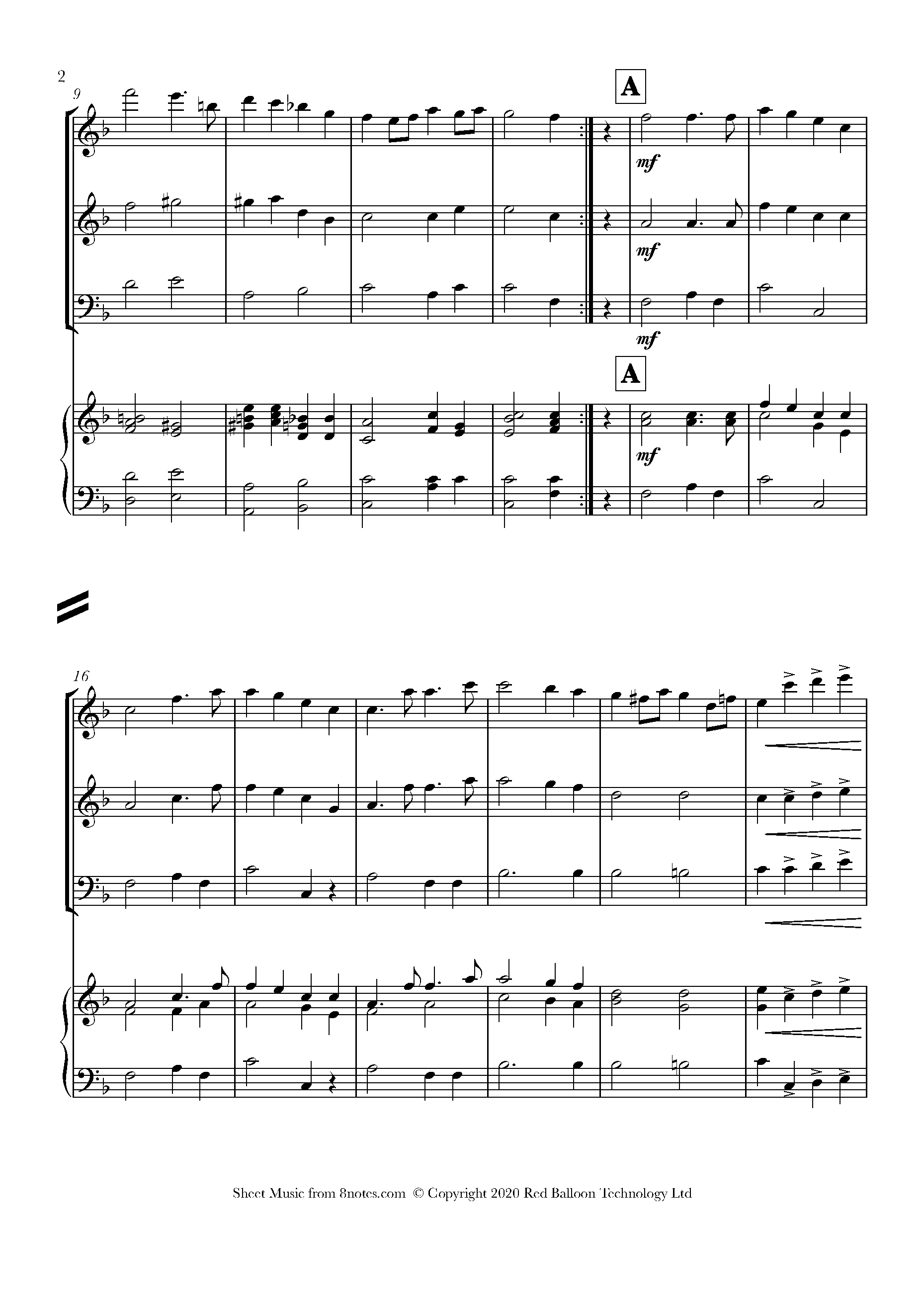 Mendelssohn Wedding March Sheet music for Flexible Ensemble and Piano