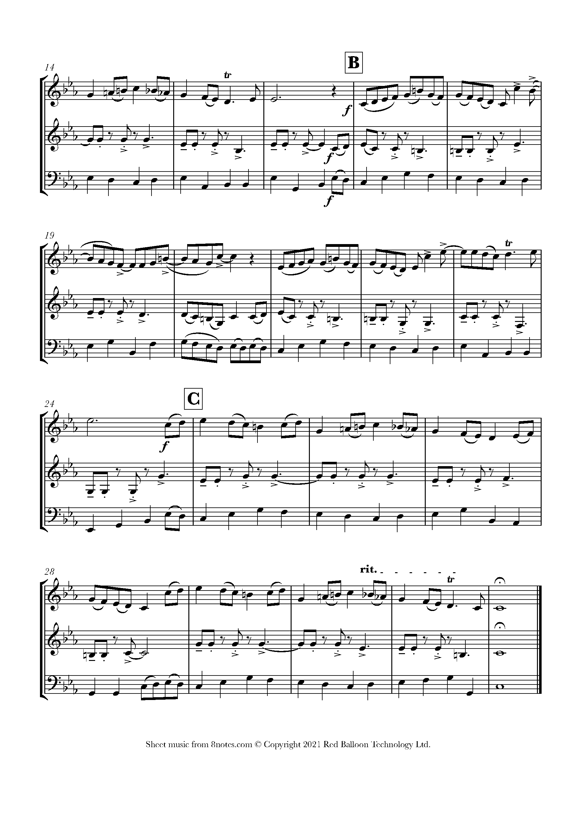 Jethro Tull Swinging Bouree (Homage to Jethro Tull) Sheet music for Flexible Mixed Ensemble