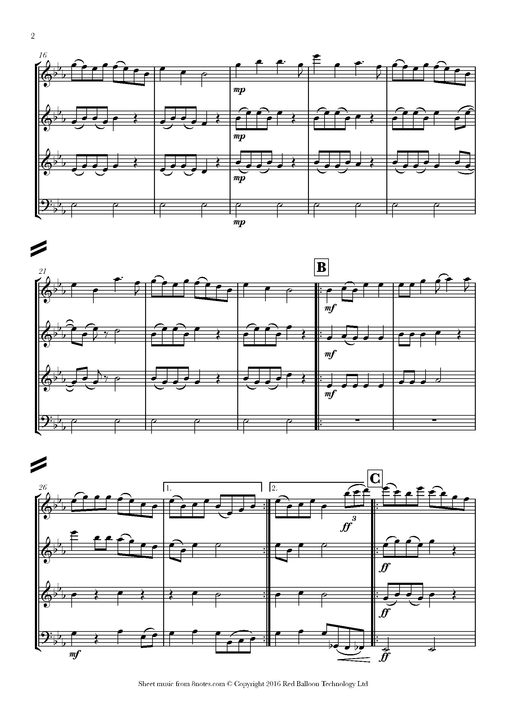 CottonEyed Joe Sheet music for Flexible Mixed Ensemble 4 Players