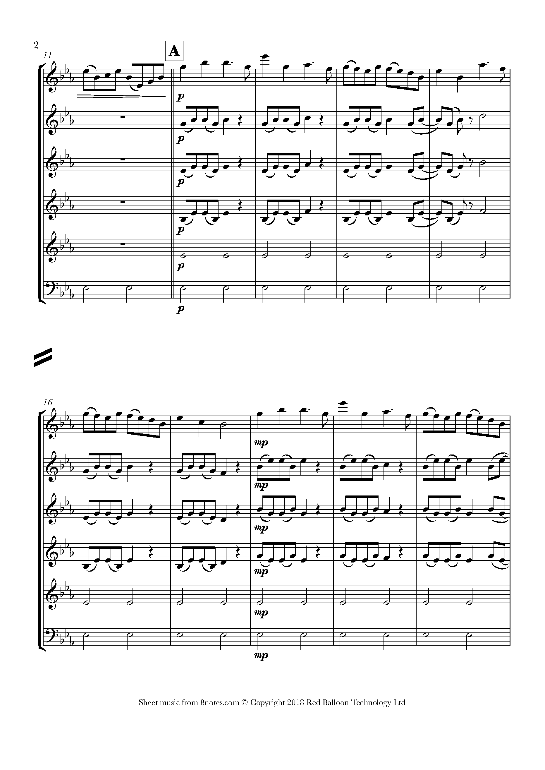 CottonEyed Joe Sheet music for Flexible Mixed Ensemble 6 Players