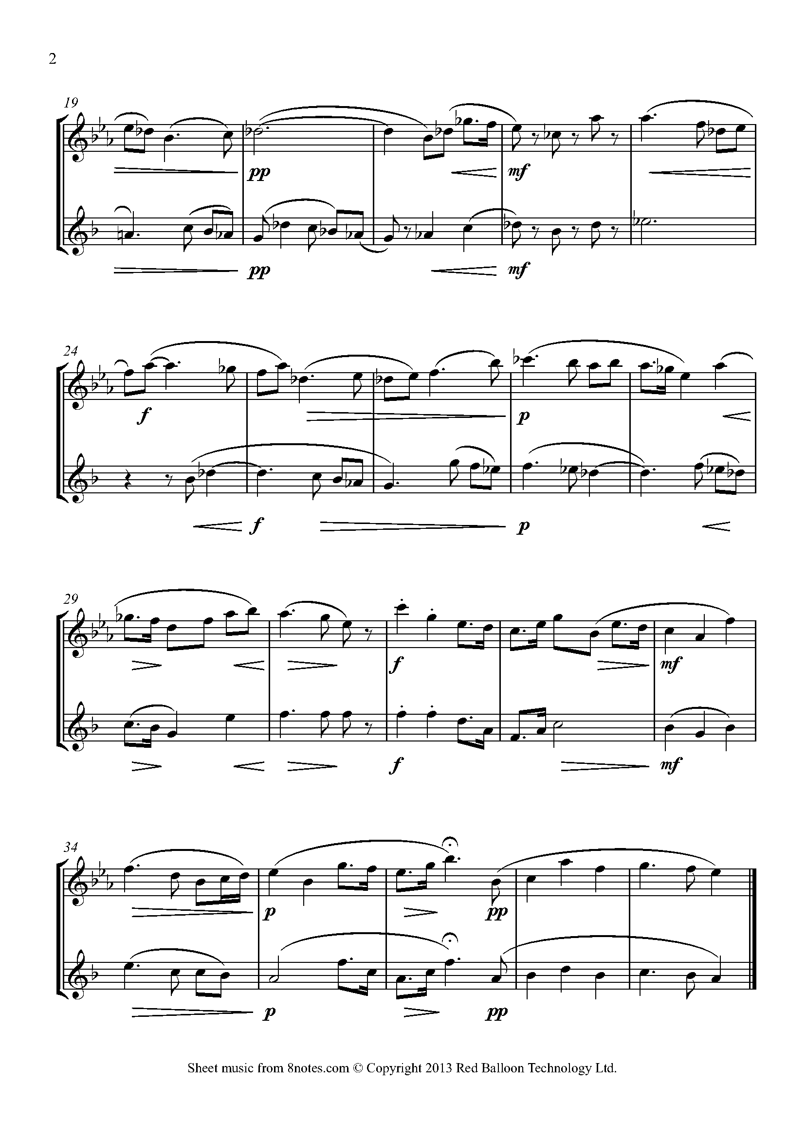 Butterworth The Banks of Green Willow Sheet music for