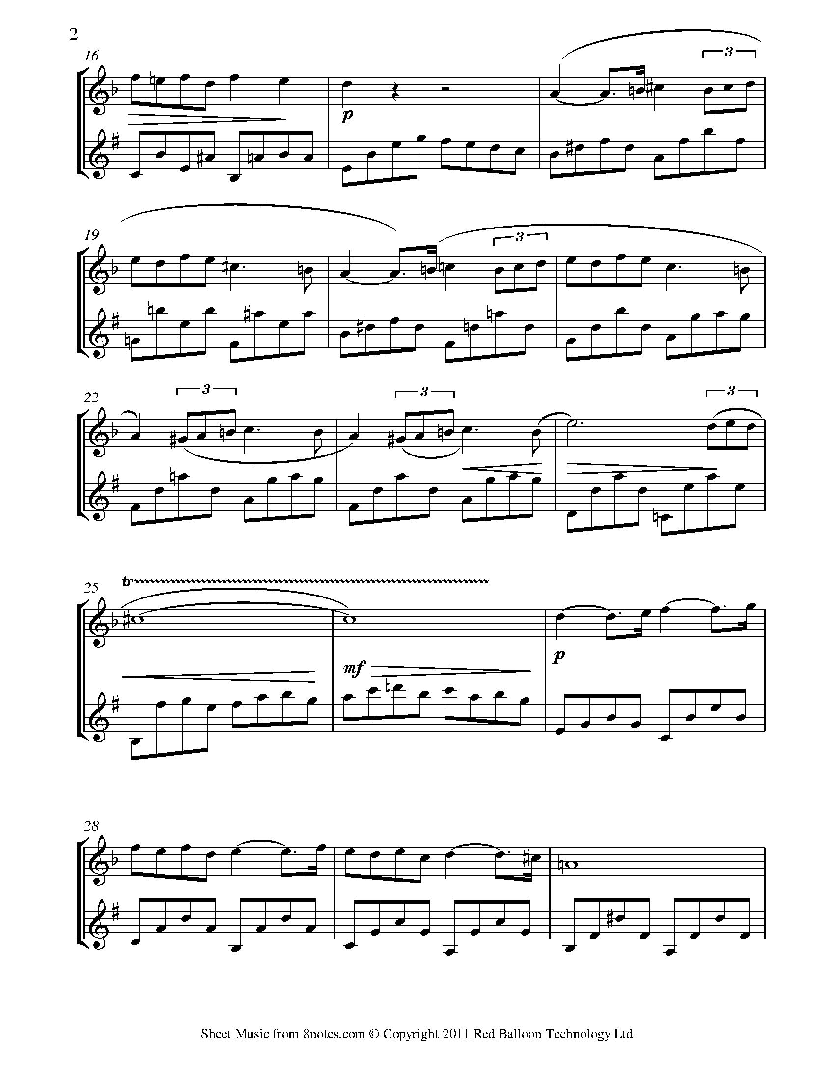 ﻿Fauré Pavane Sheet music for Duet