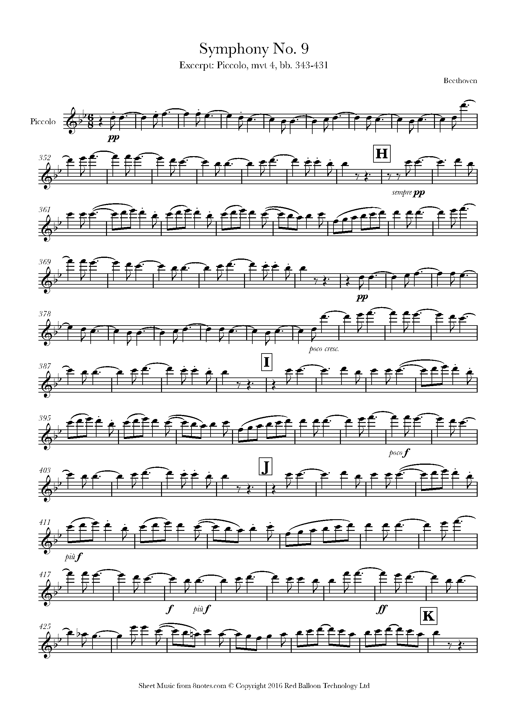 beethoven 9th symphony 4th movement