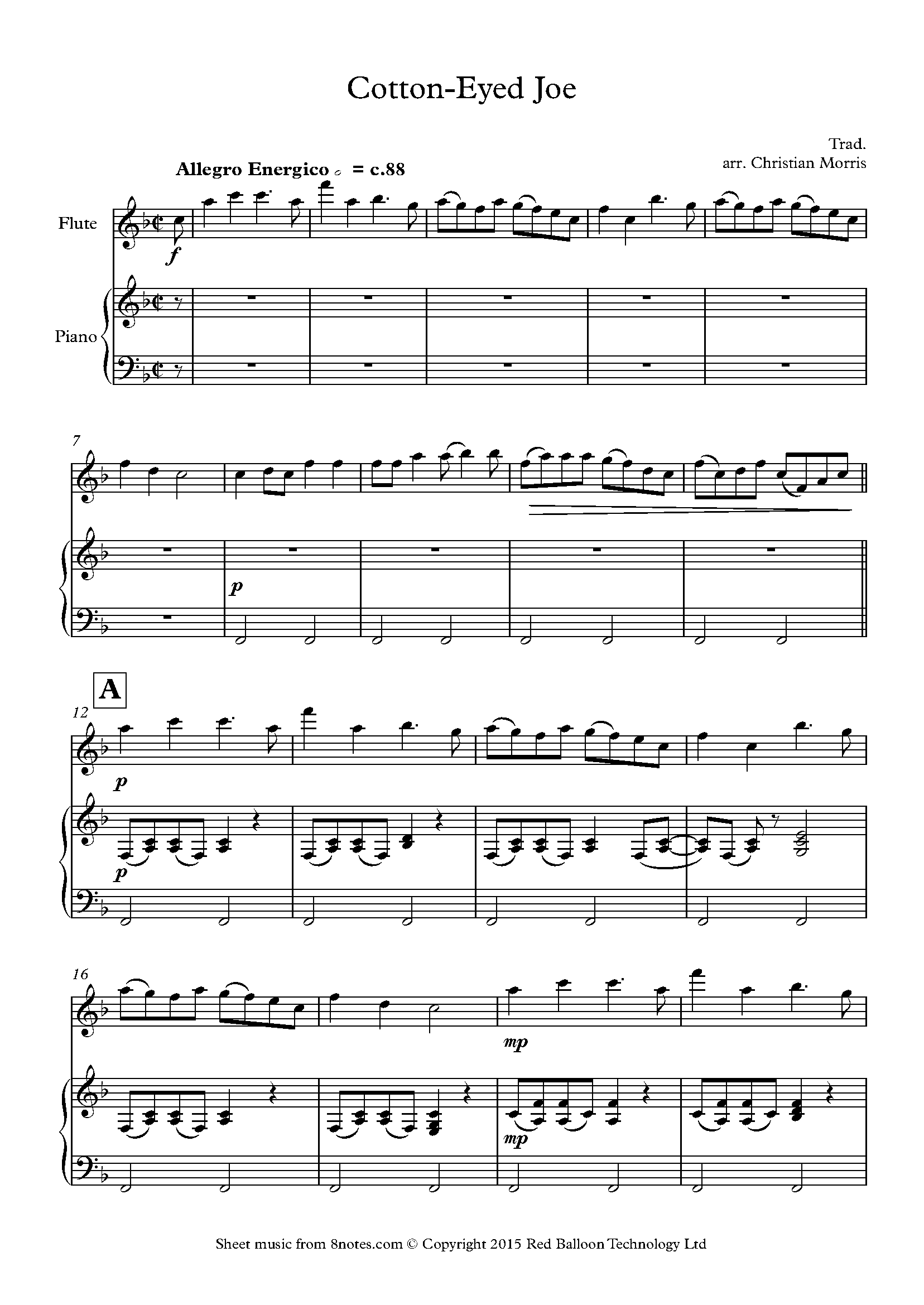 CottonEyed Joe Sheet music for Flute