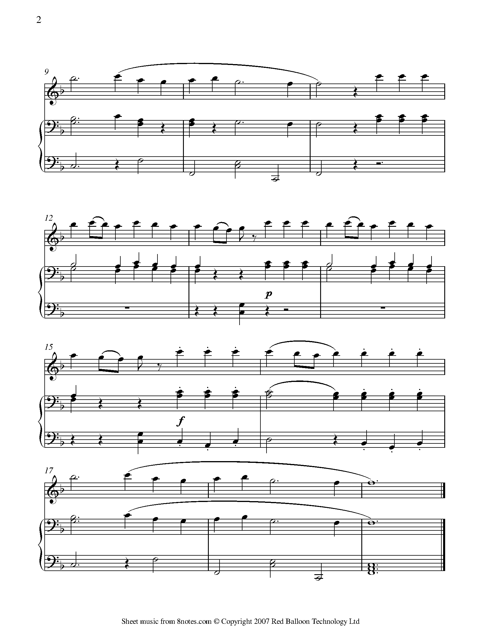 Handel Theme from Water Music Sheet music for Flute