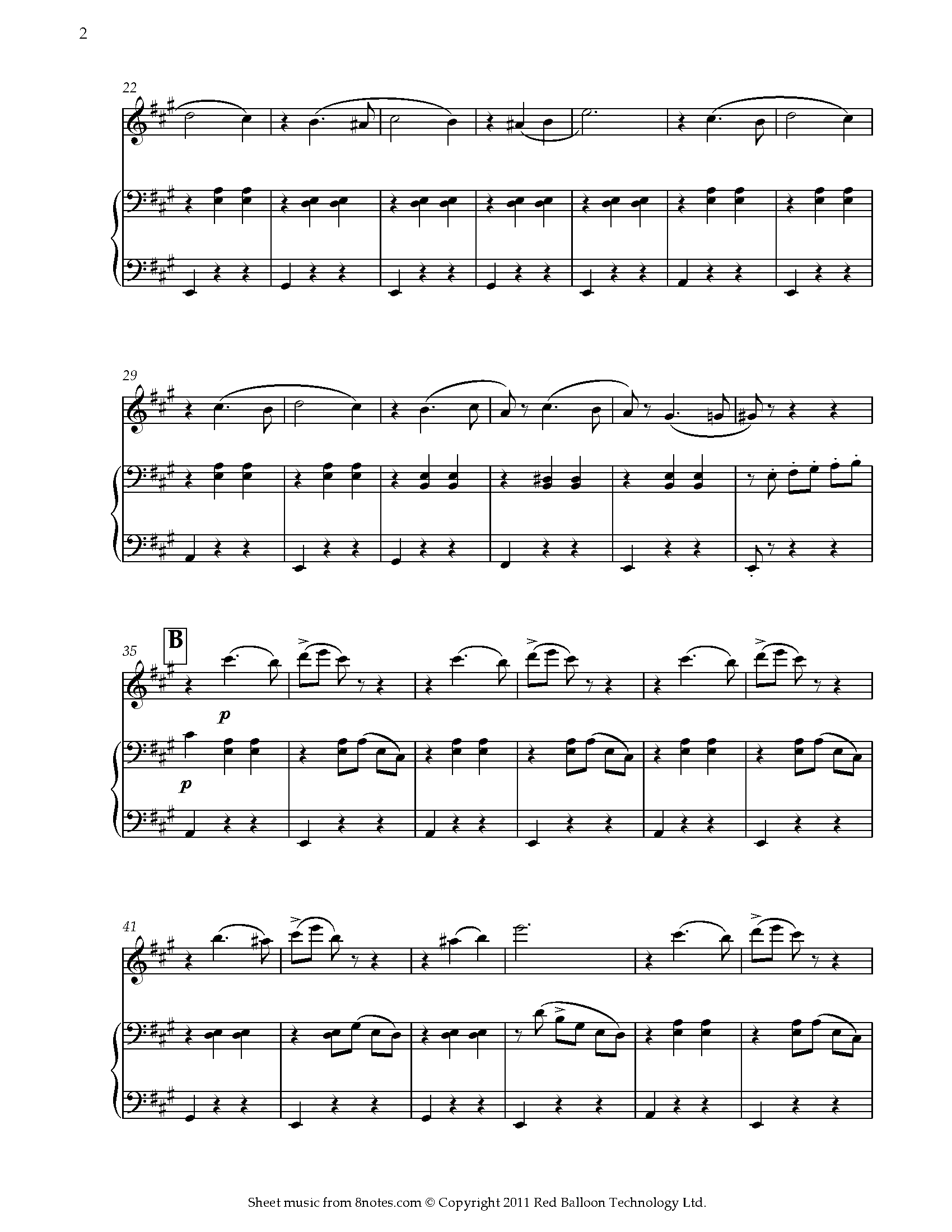 Tchaikovsky Swan Lake Op. 20 Waltz Sheet music for Flute