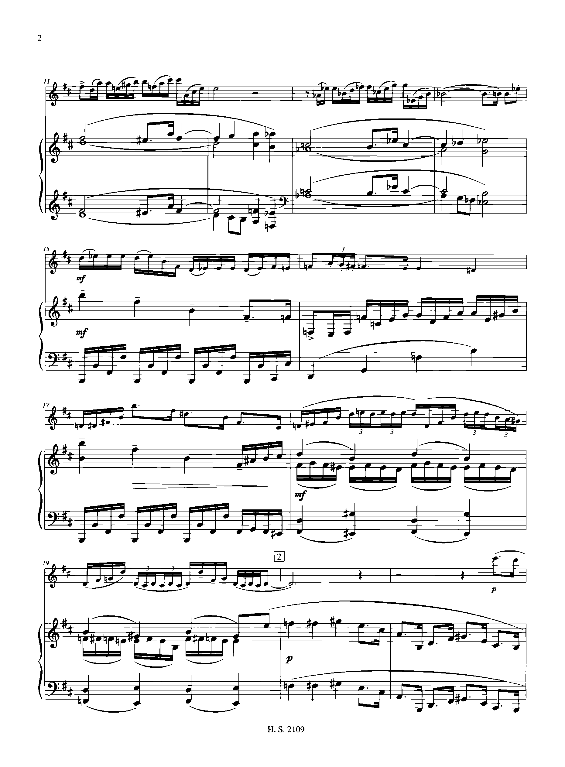 Flute Sonata, Op.94 by Sergei Prokofiev Sheet Music arranged by 8notes.com for Flute - 1 of 52 pages
