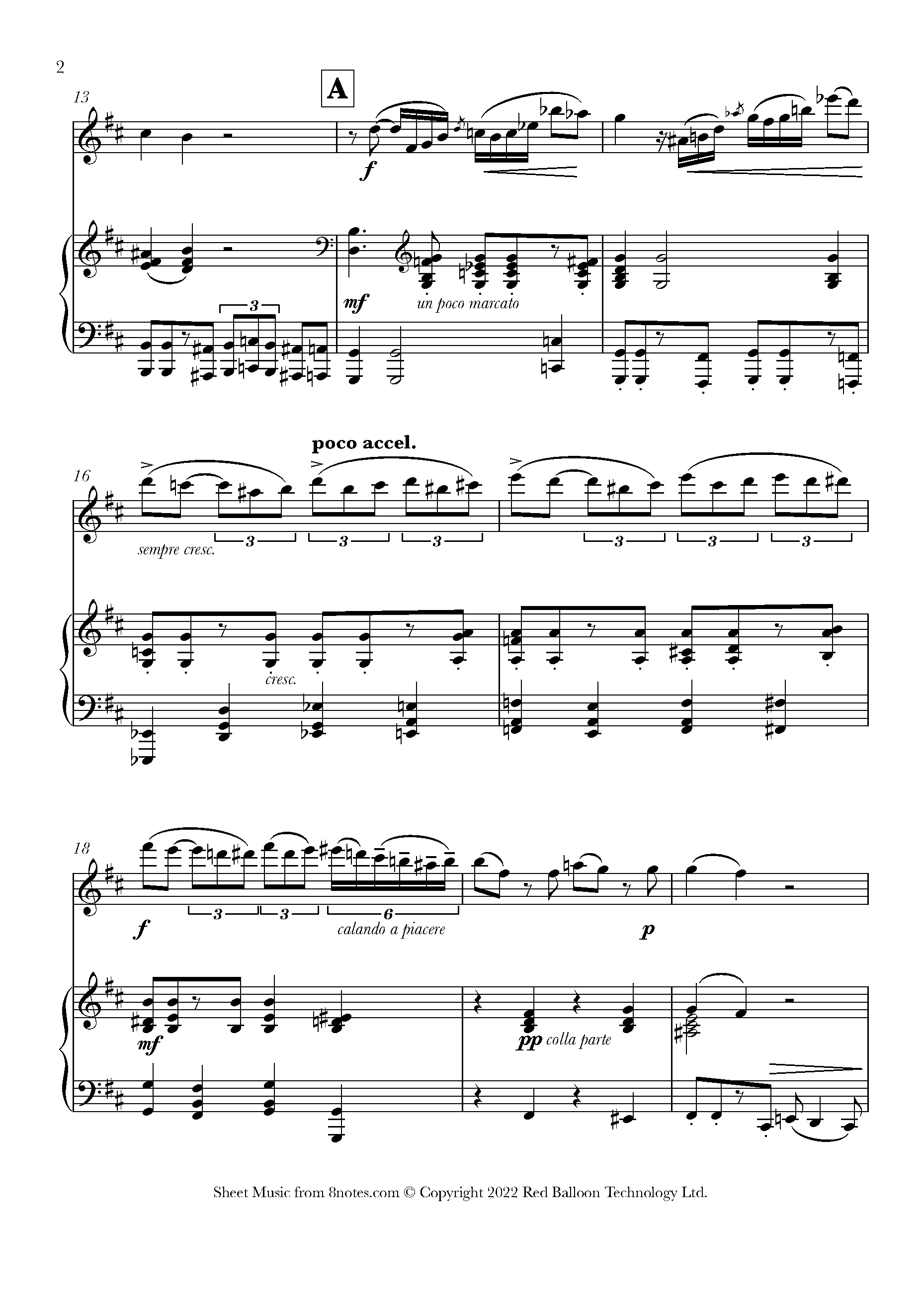 Reinecke Flute Concerto, Op.283, 2nd Movement Sheet music for Flute