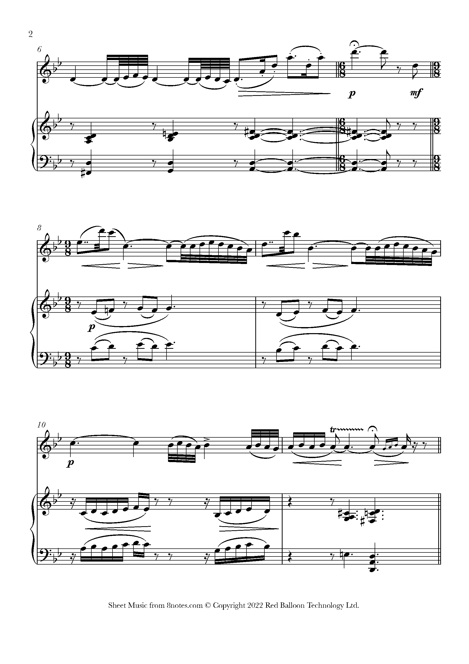 Taffanel Andante Pastoral et Scherzettino Sheet music for Flute