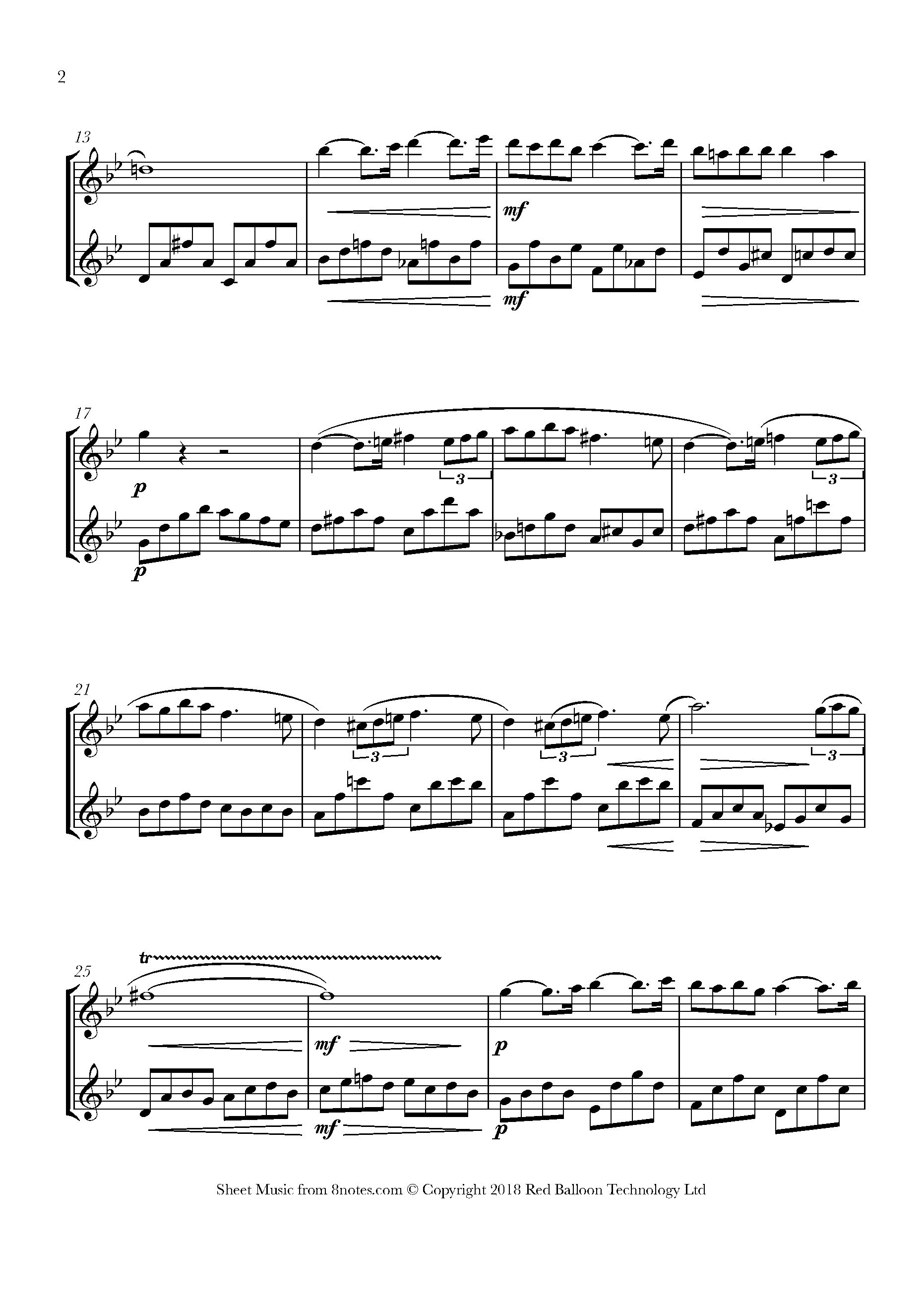 ﻿Fauré Pavane Sheet music for Flute Duet