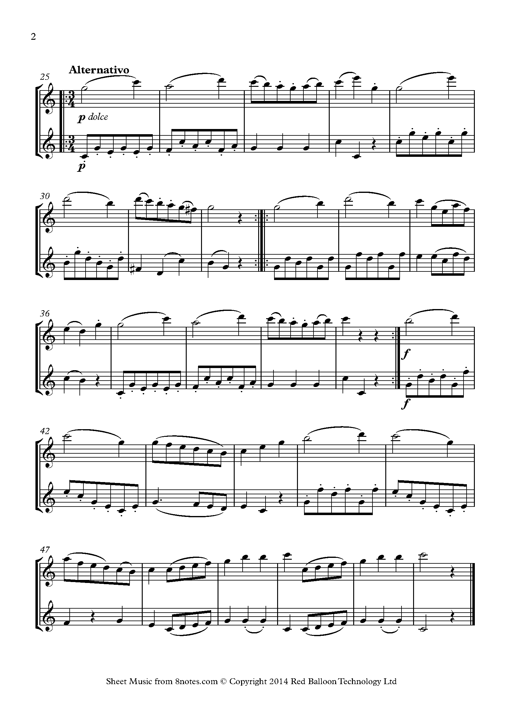 Wanhall Progressive Duos Duetto 4 Sheet music for Flute Duet