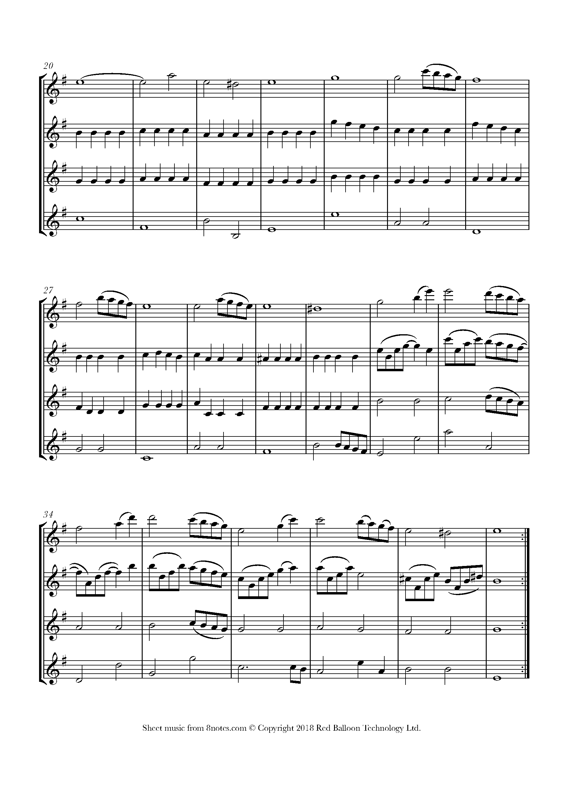 Caccini Ave Maria Sheet music for Flute Quartet