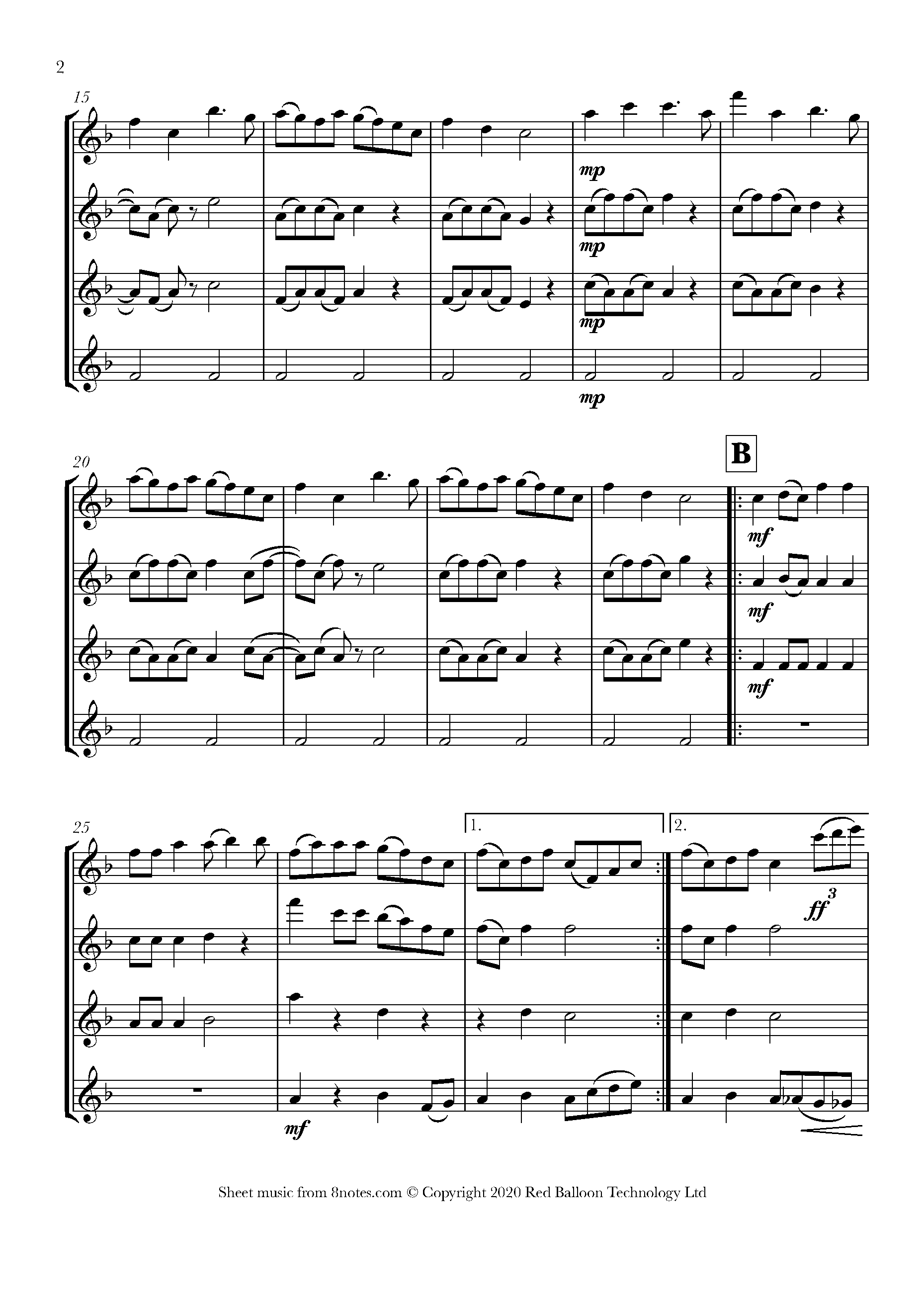 CottonEyed Joe Sheet music for Flute Quartet