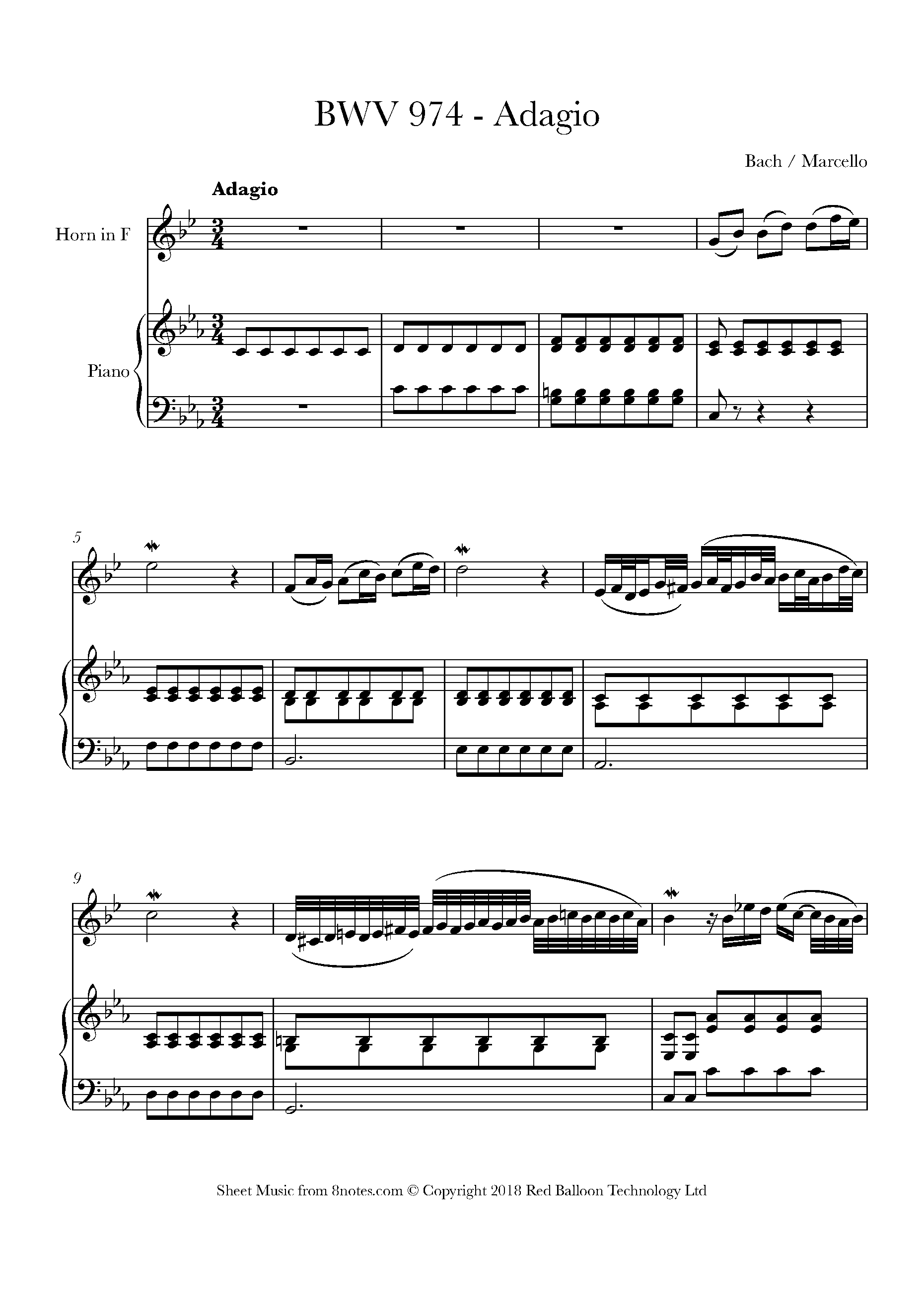 Ligature Couronne Carence Bach Piano Adagio Souvent M ditatif Supprimer