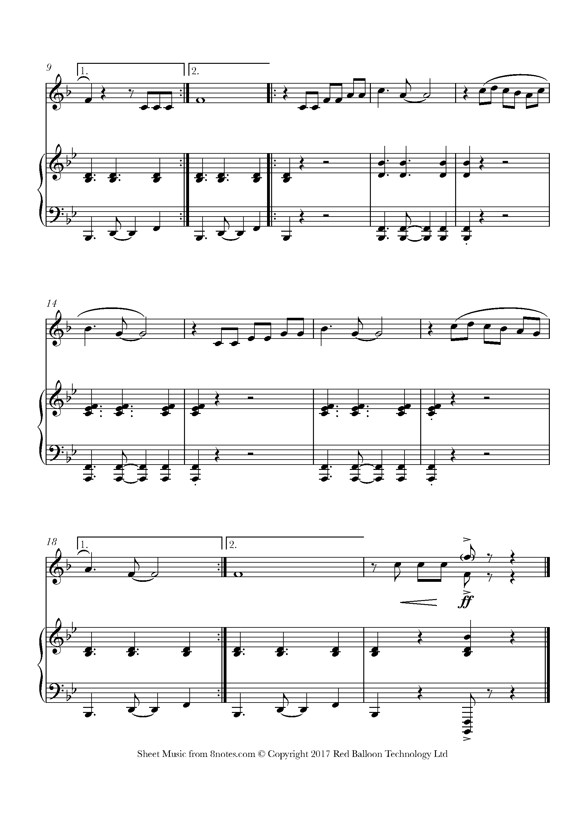 La Cucaracha (Mexico) Sheet music for French Horn 