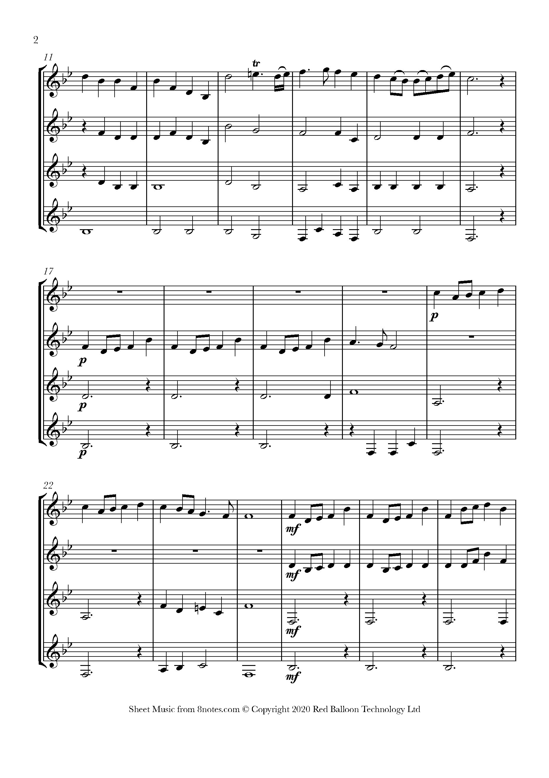Clarke Trumpet Voluntary Sheet music for French Horn Quartet