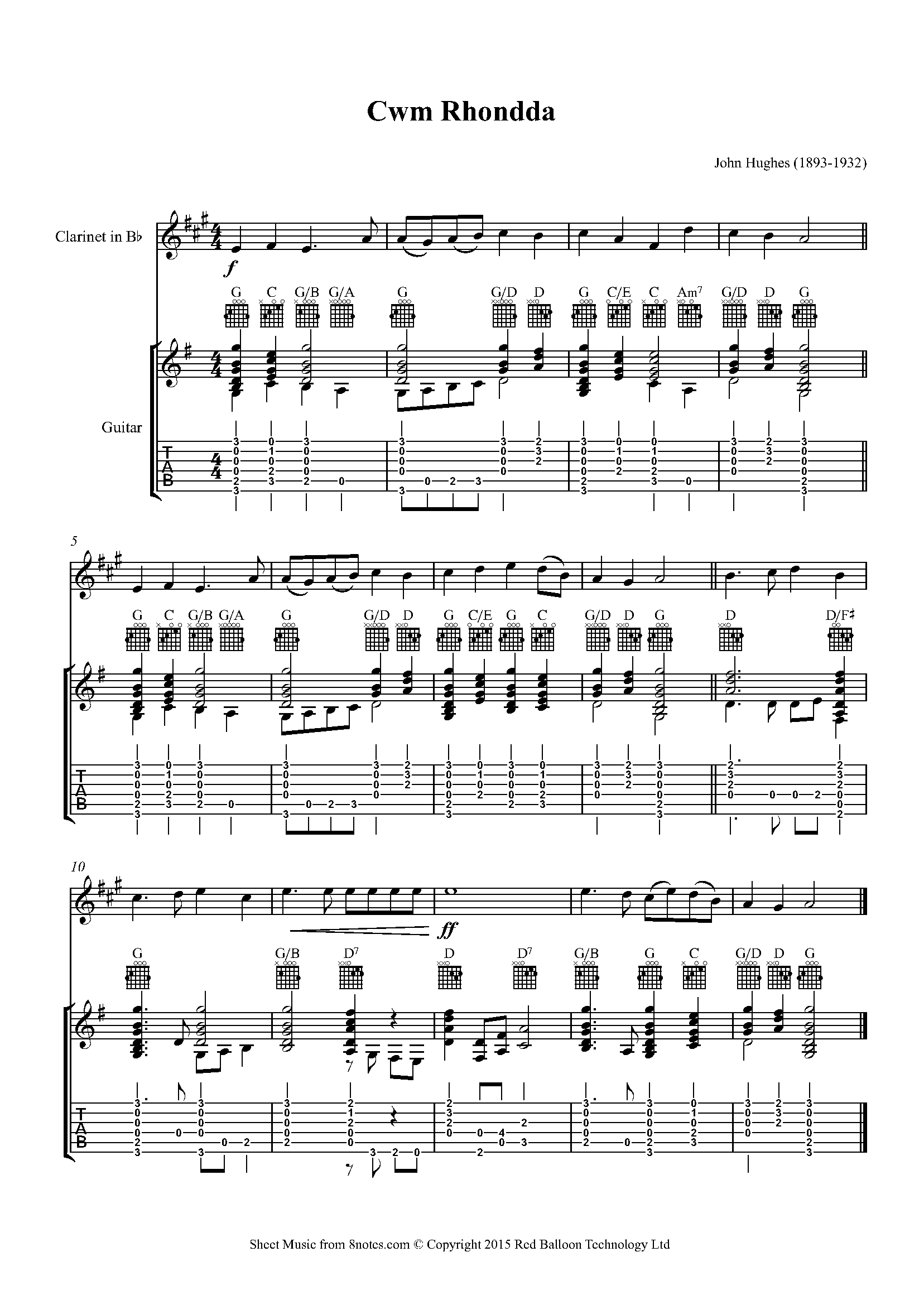 Hughes Guide me, O thou great Redeemer (Bread of Heaven) (Cwm Rhondda