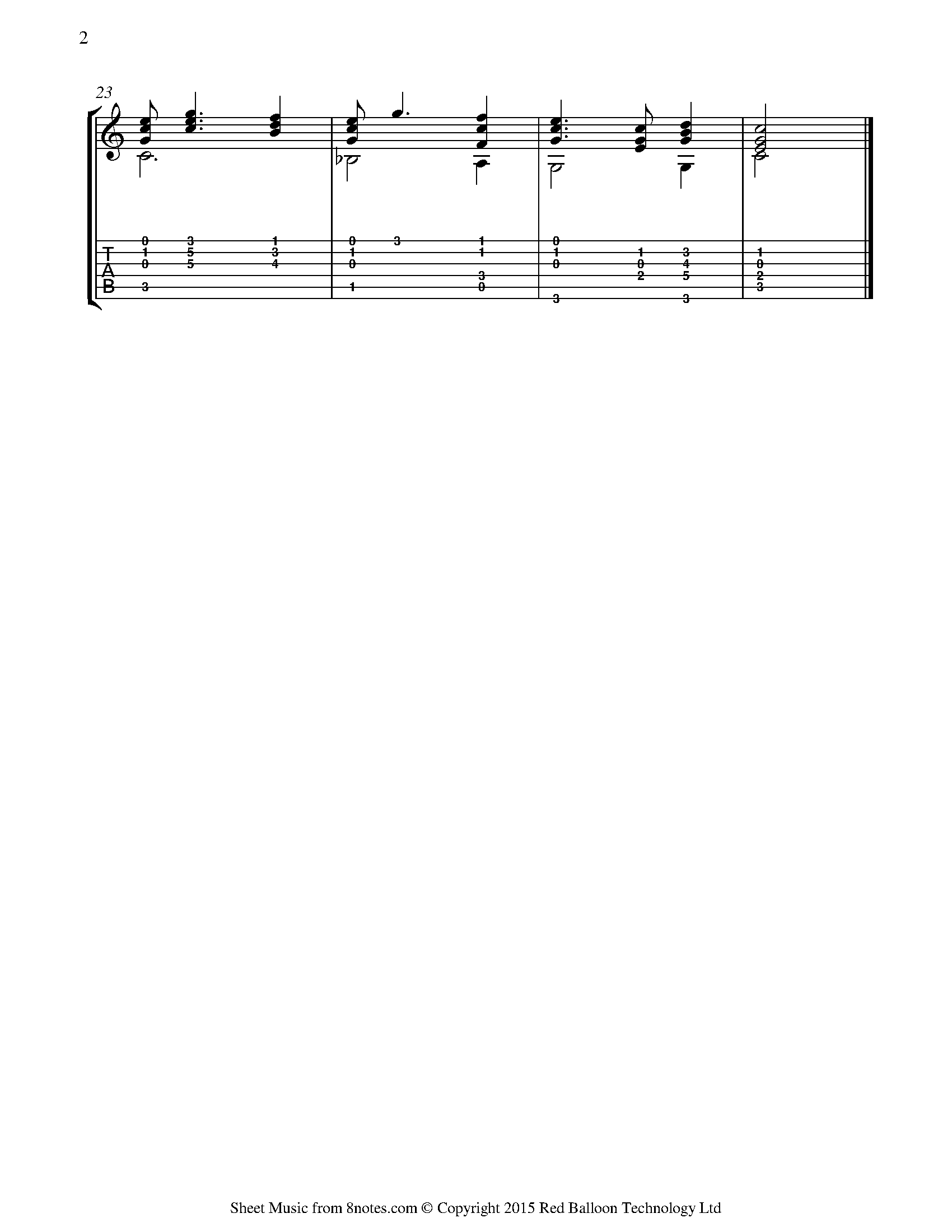 Cockles and Mussels Sheet music for Guitar