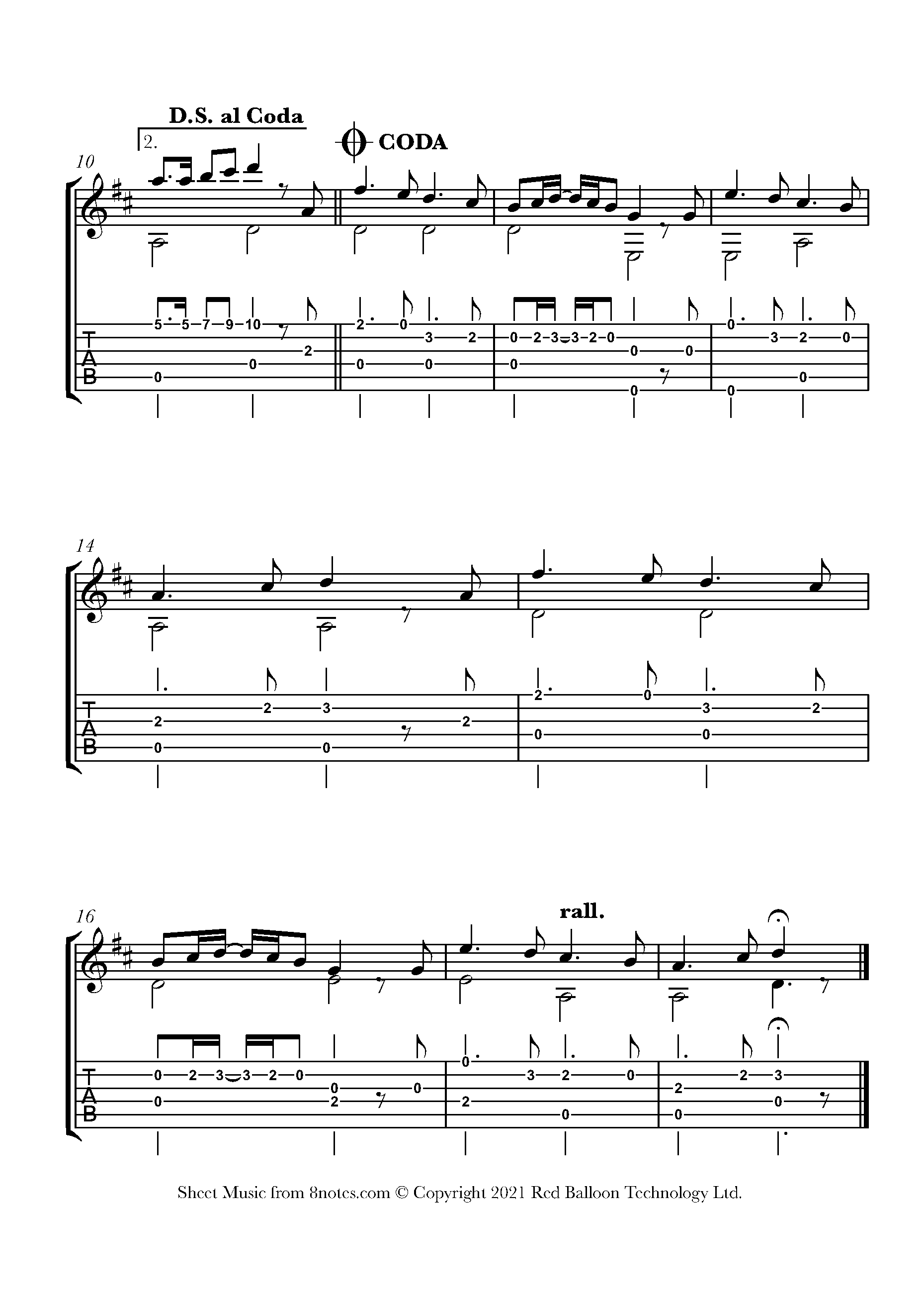 El Cafe (Argentine Trad.) Sheet music for Guitar