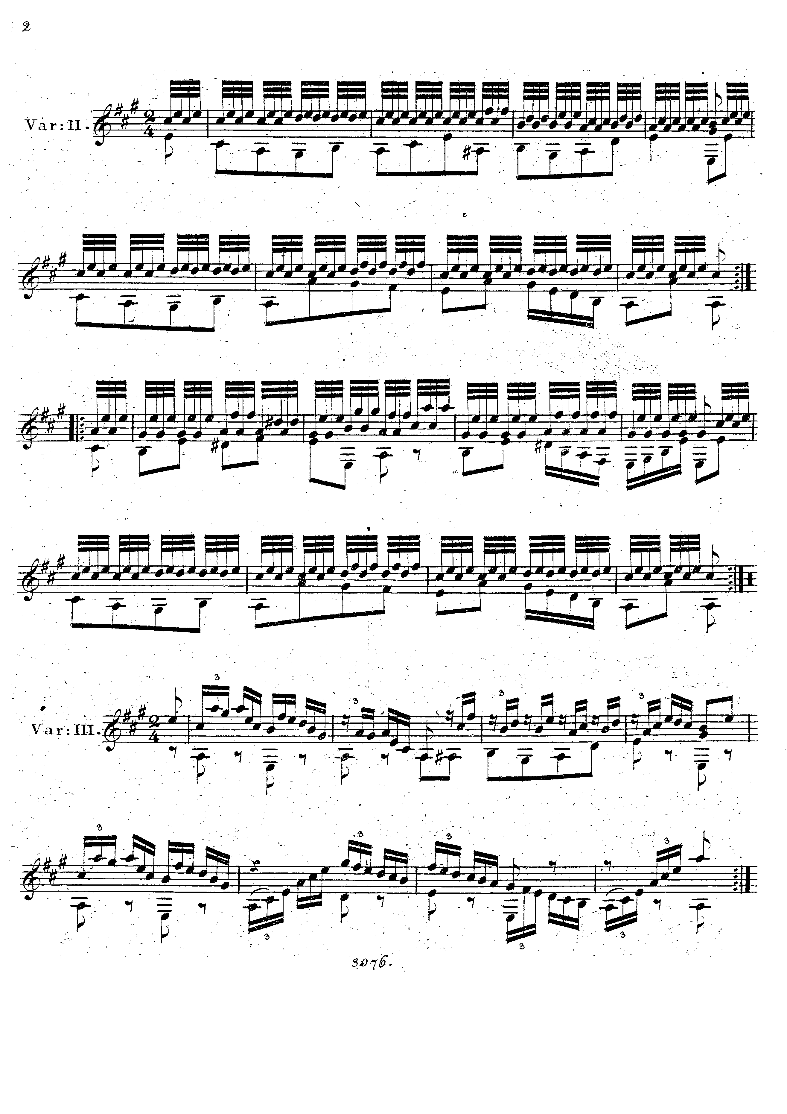 Introduzione, tema, variazioni e finale, Op.64 by Luigi Legnani Sheet Music arranged by 8notes.com for Guitar - 1 of 8 pages