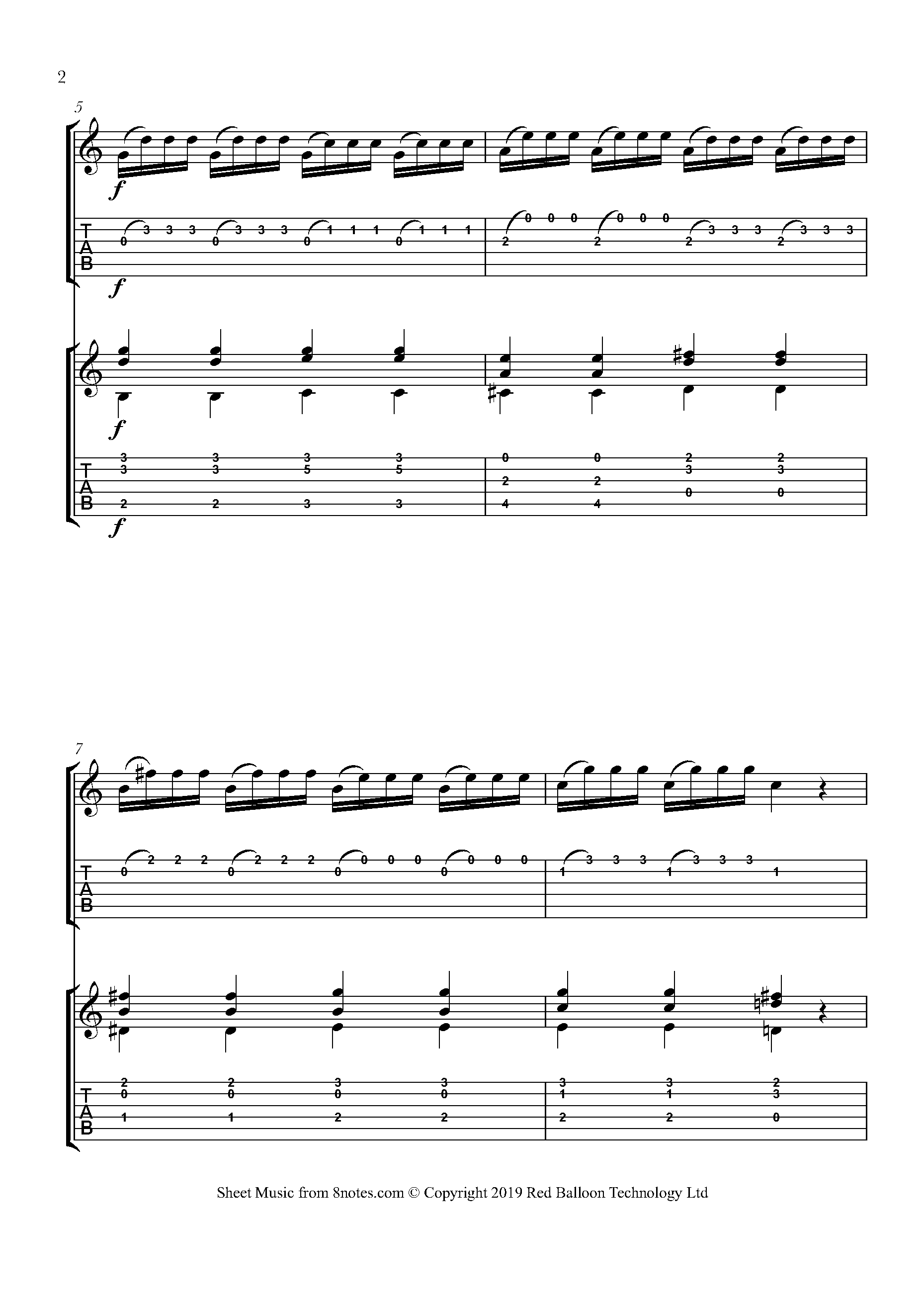 Vivaldi Concerto in C for Mandolin 1st mvt (excerpt) Sheet music for