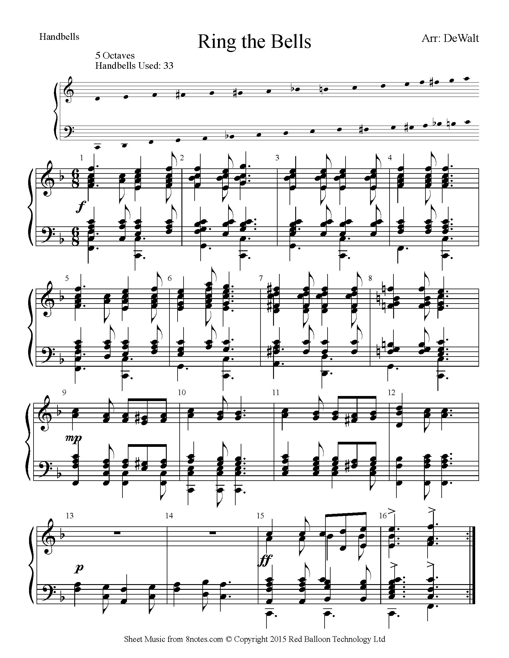 Ring the Bells Sheet music for Handbells