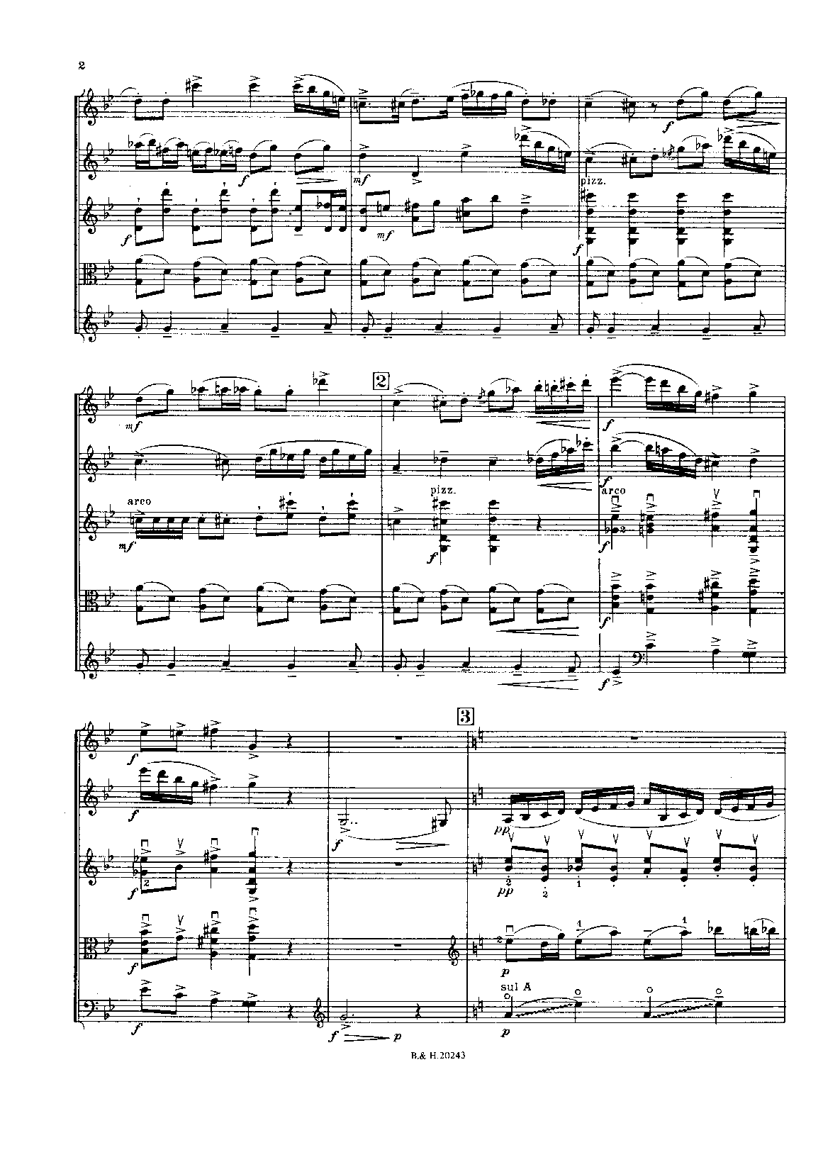 Quintet, Op.39 by Sergei Prokofiev Sheet Music arranged by 8notes.com for Mixed Ensemble - 1 of 52 pages