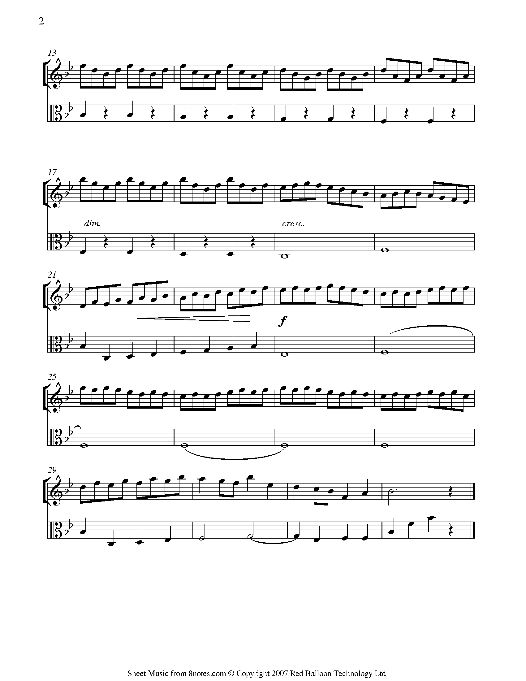 Handel The Arrival of the Queen of Sheeba Sheet music for OboeViola