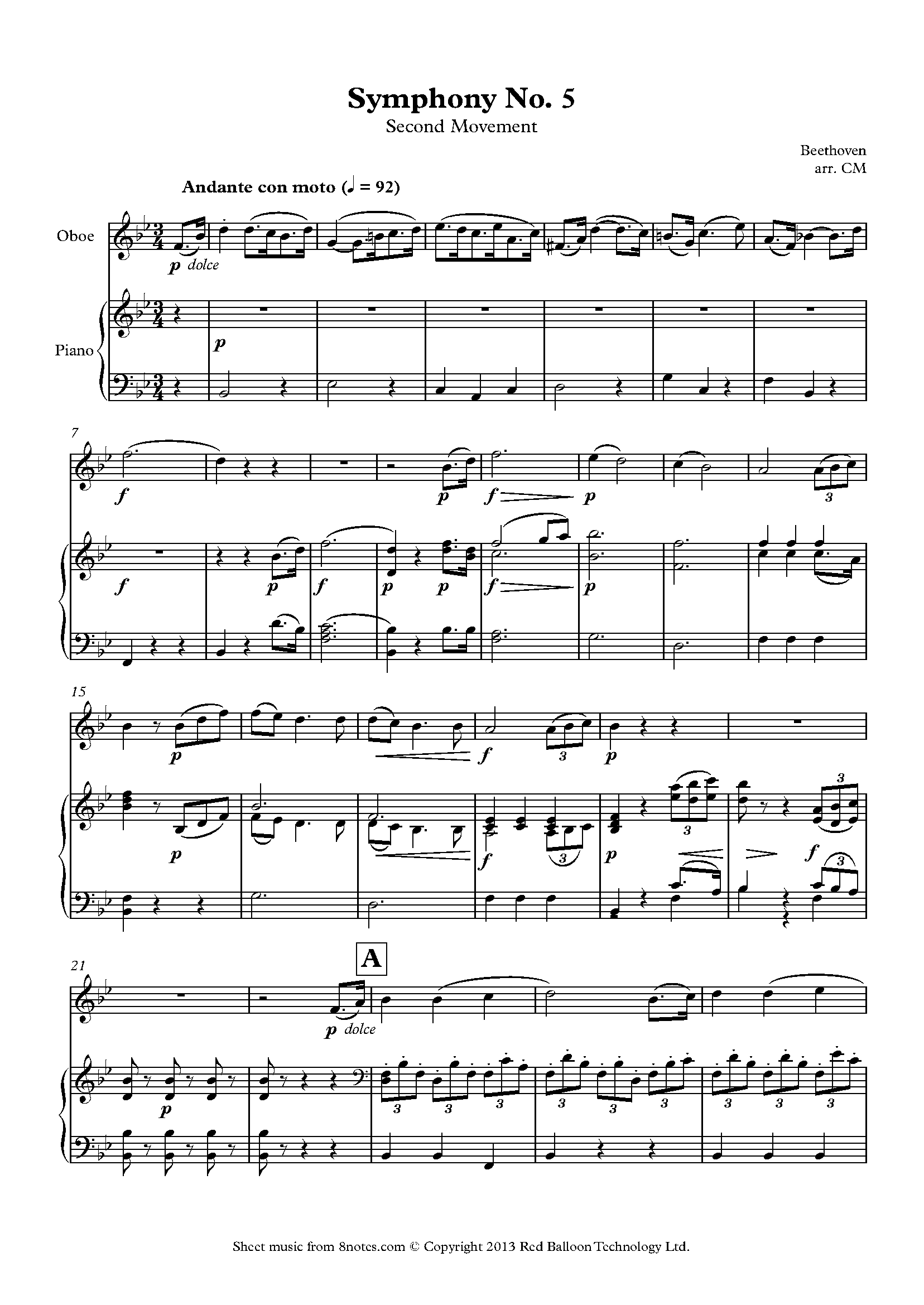 Oboe Chart